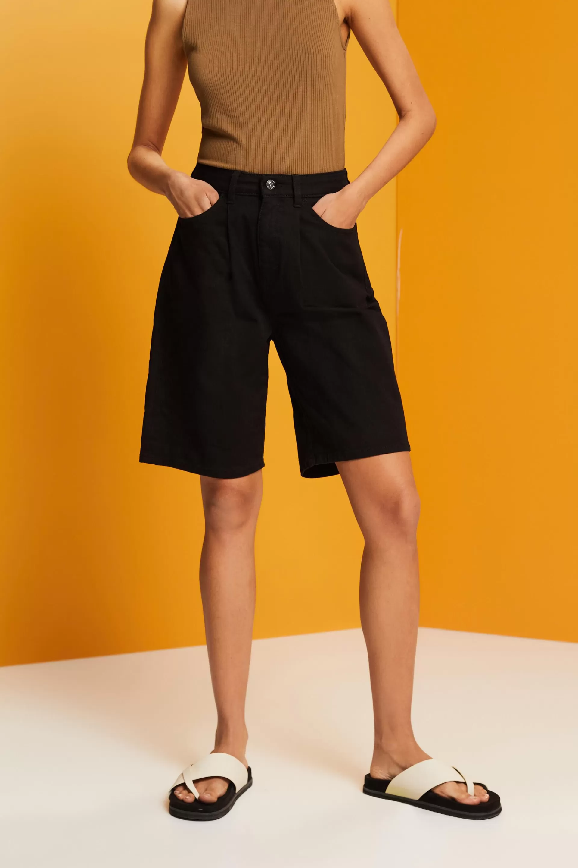 Bermudashorts aus Stretchbaumwolle-ESPRIT Clearance