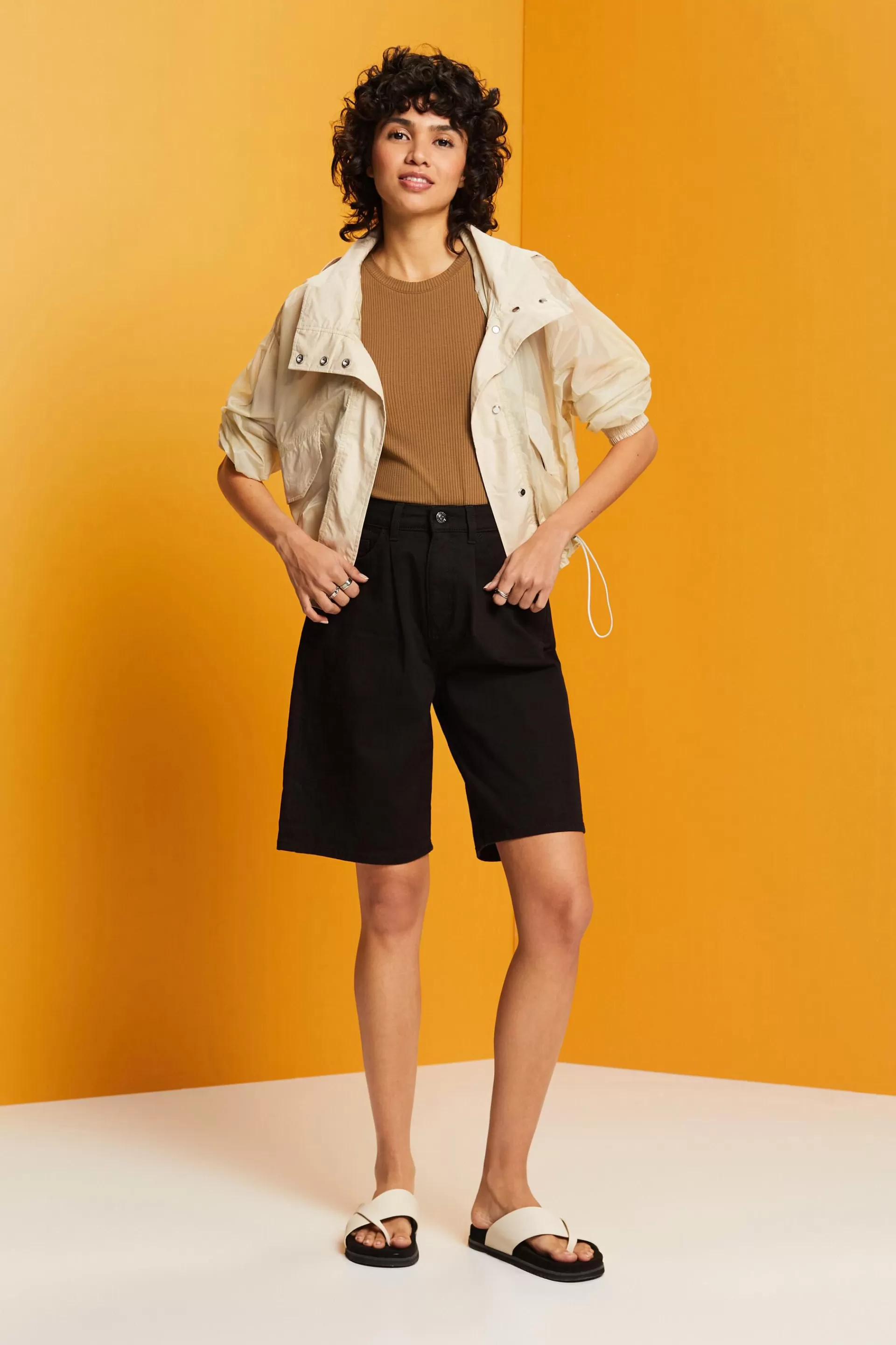 Bermudashorts aus Stretchbaumwolle-ESPRIT Clearance