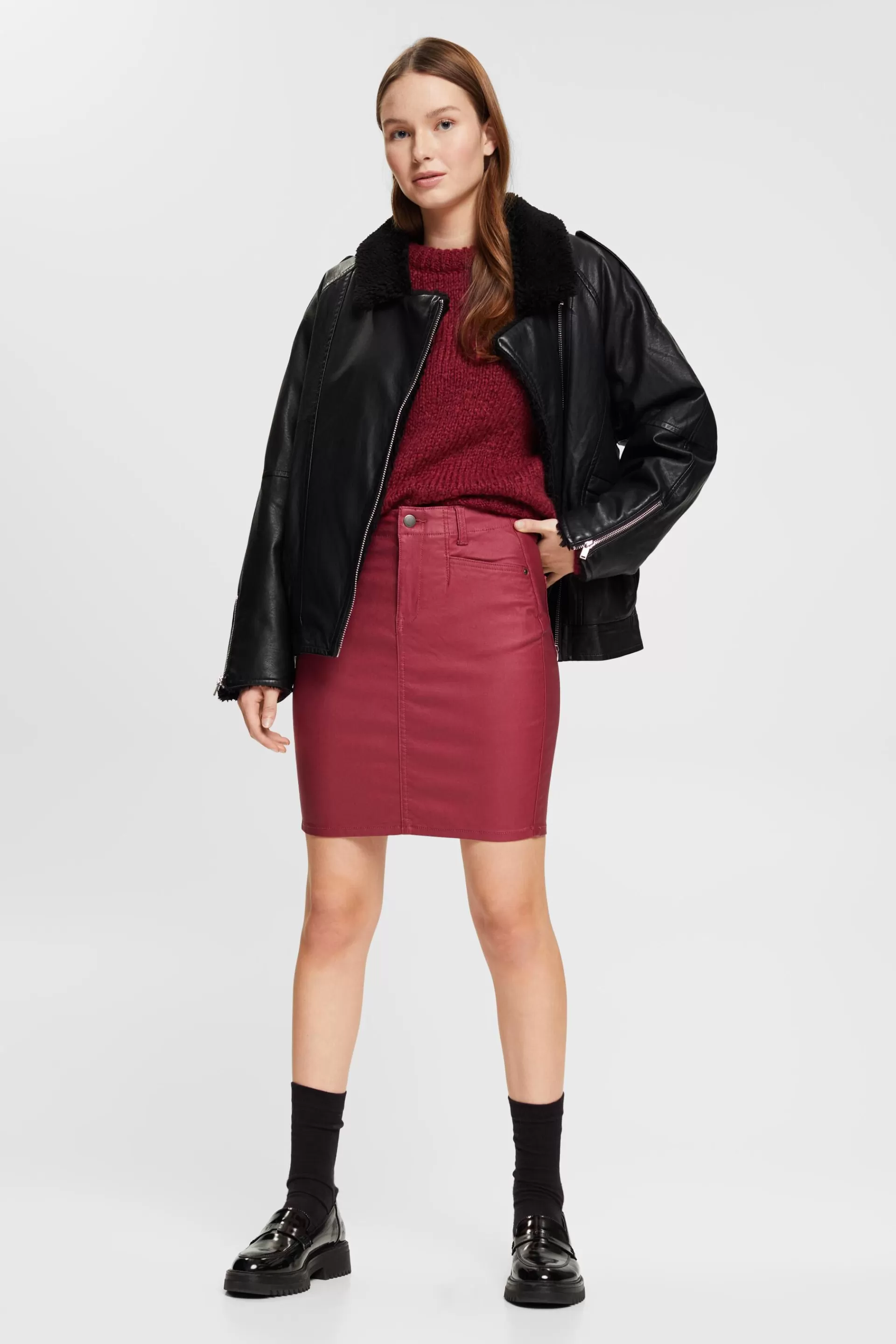 Beschichteter Minirock-ESPRIT New