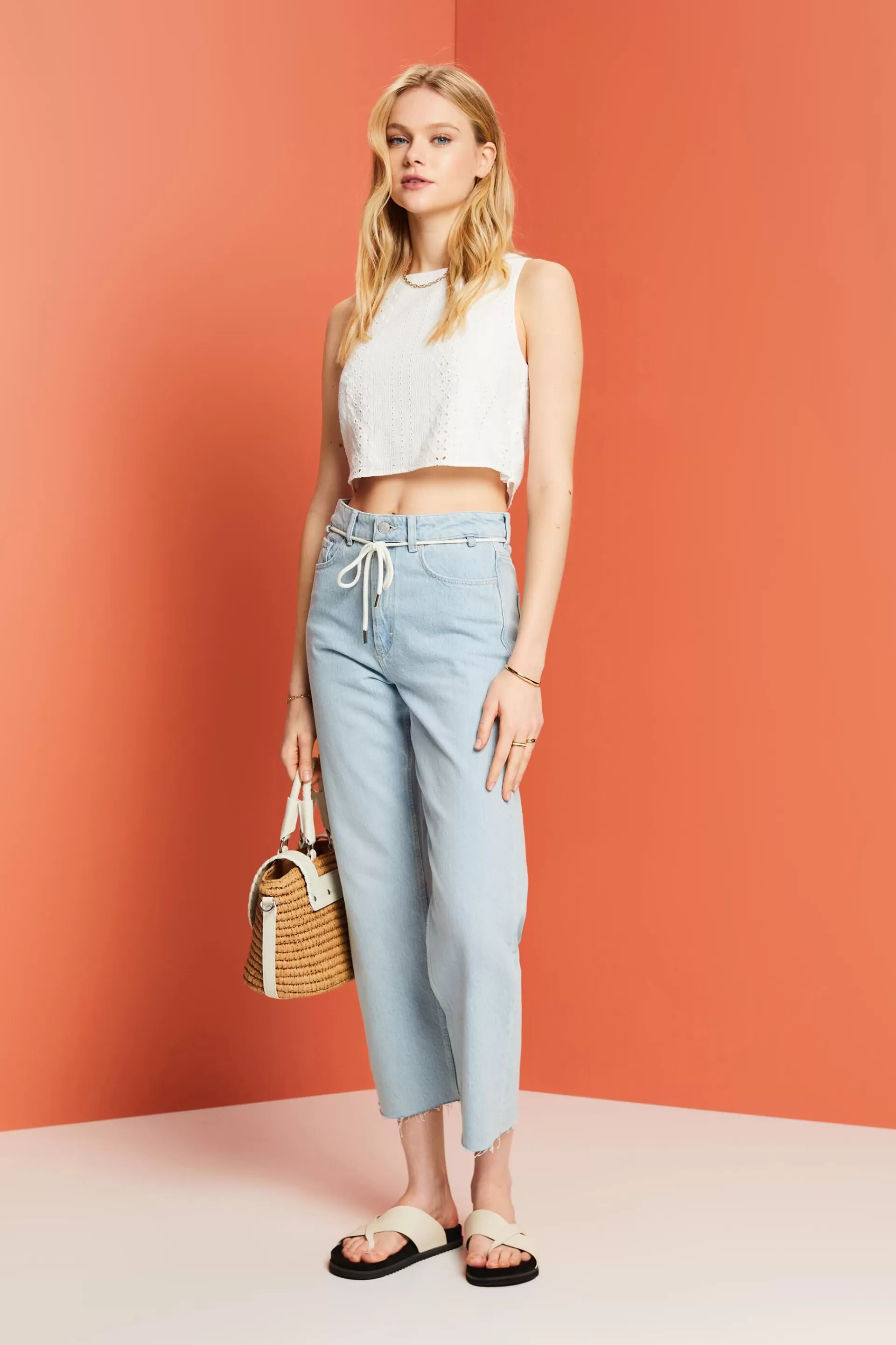 Bestickter Bustier, LENZING™ ECOVERO™-ESPRIT Clearance