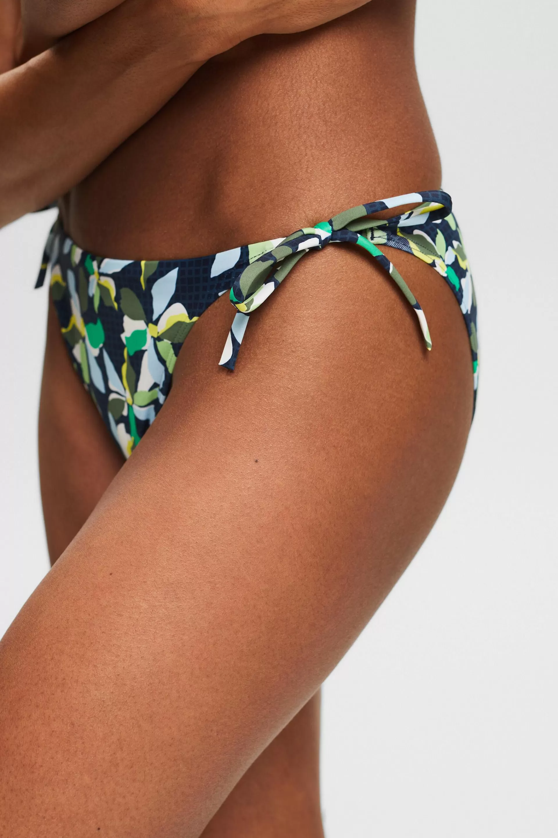 Bikinihose zum seitlichen Binden mit Print-ESPRIT New