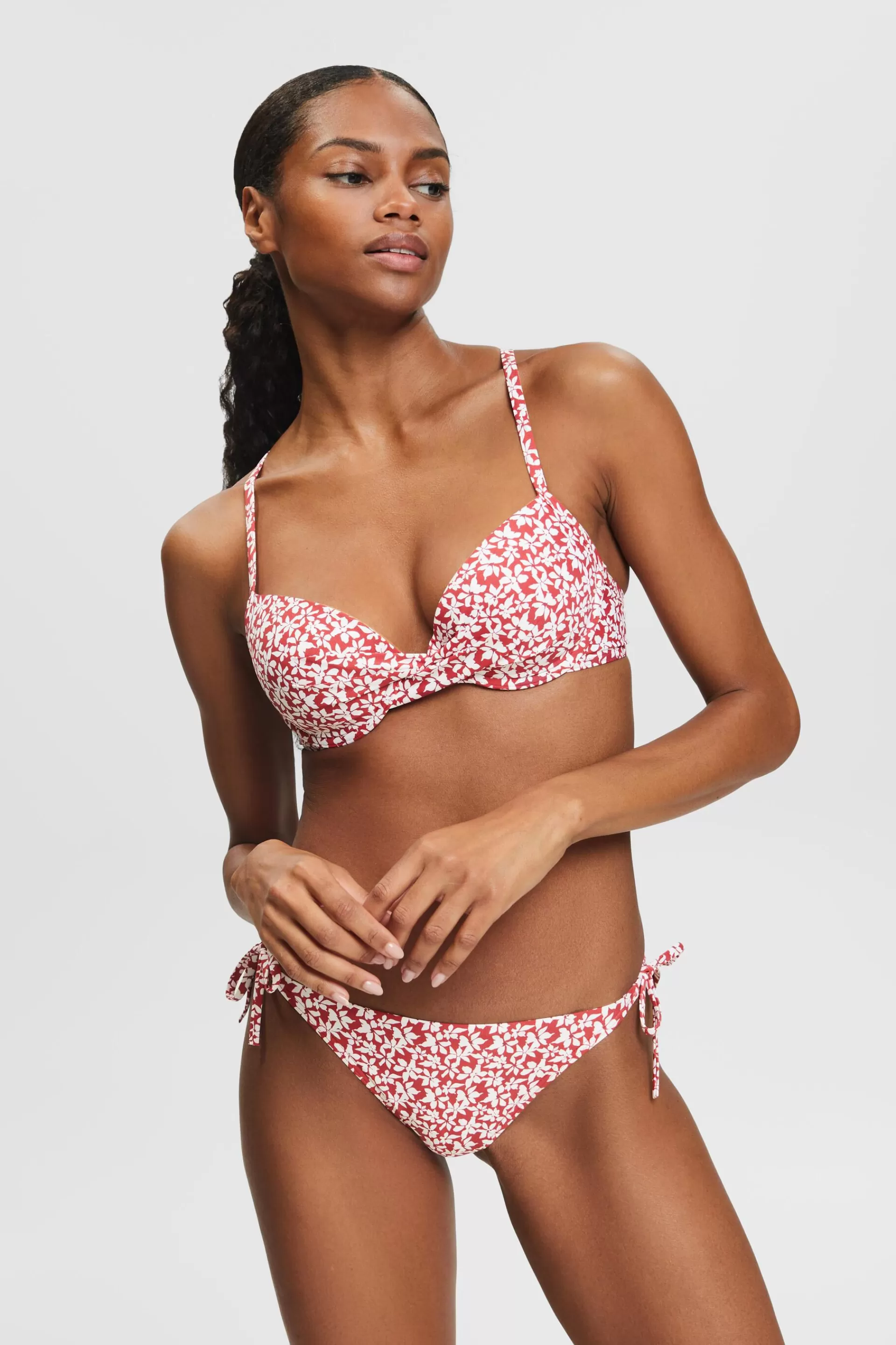 Bikinihose zum seitlichen Binden mit Print-ESPRIT Sale