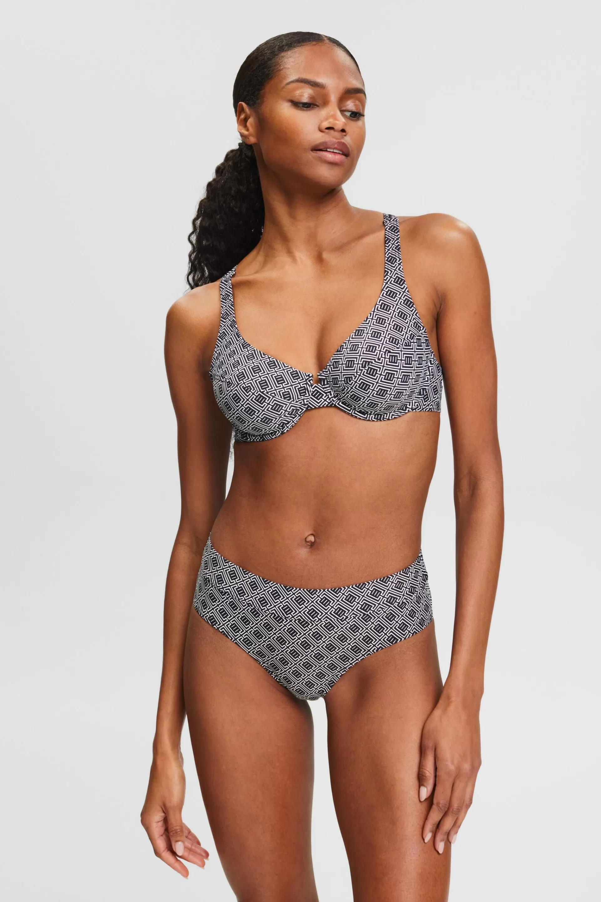 Bikinitop mit unwattierten Bügel-Cups und Print-ESPRIT Online