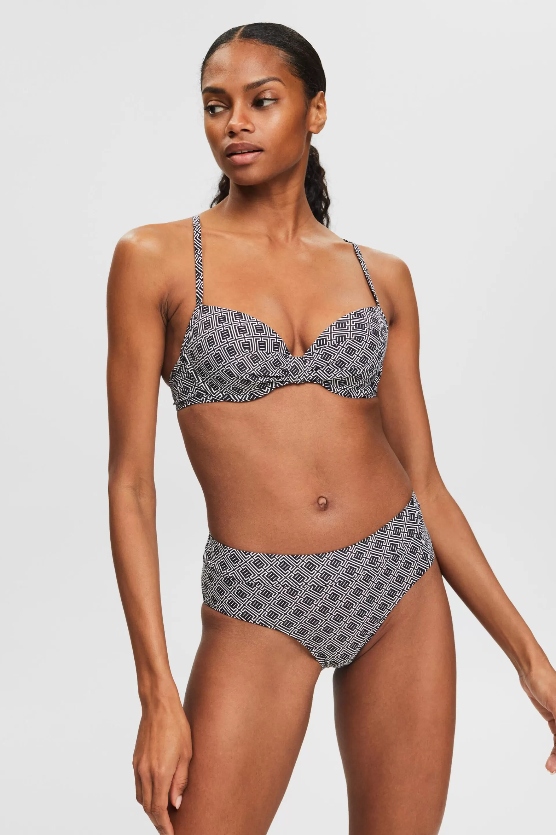 Bikinitop mit wattierten Bügel-Cups und Print-ESPRIT Online