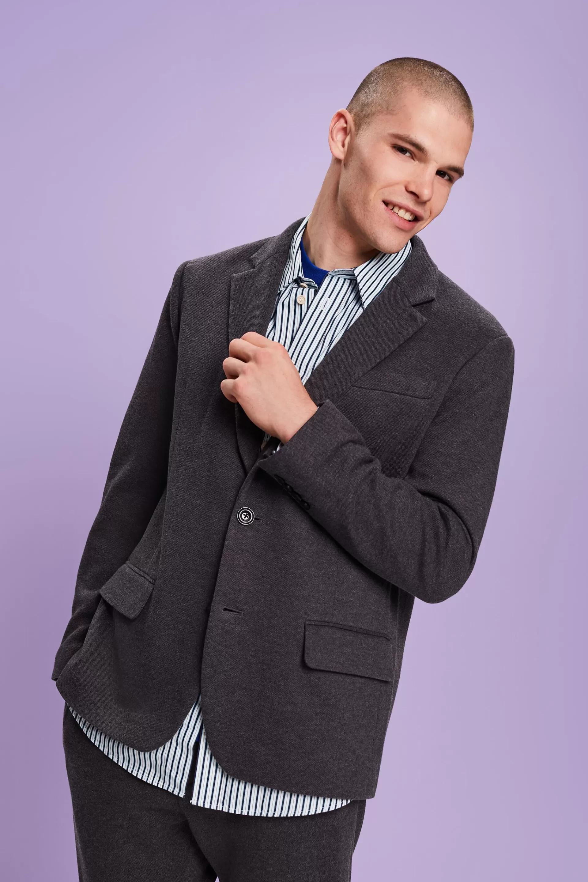 Blazer aus Baumwollmix-ESPRIT Clearance