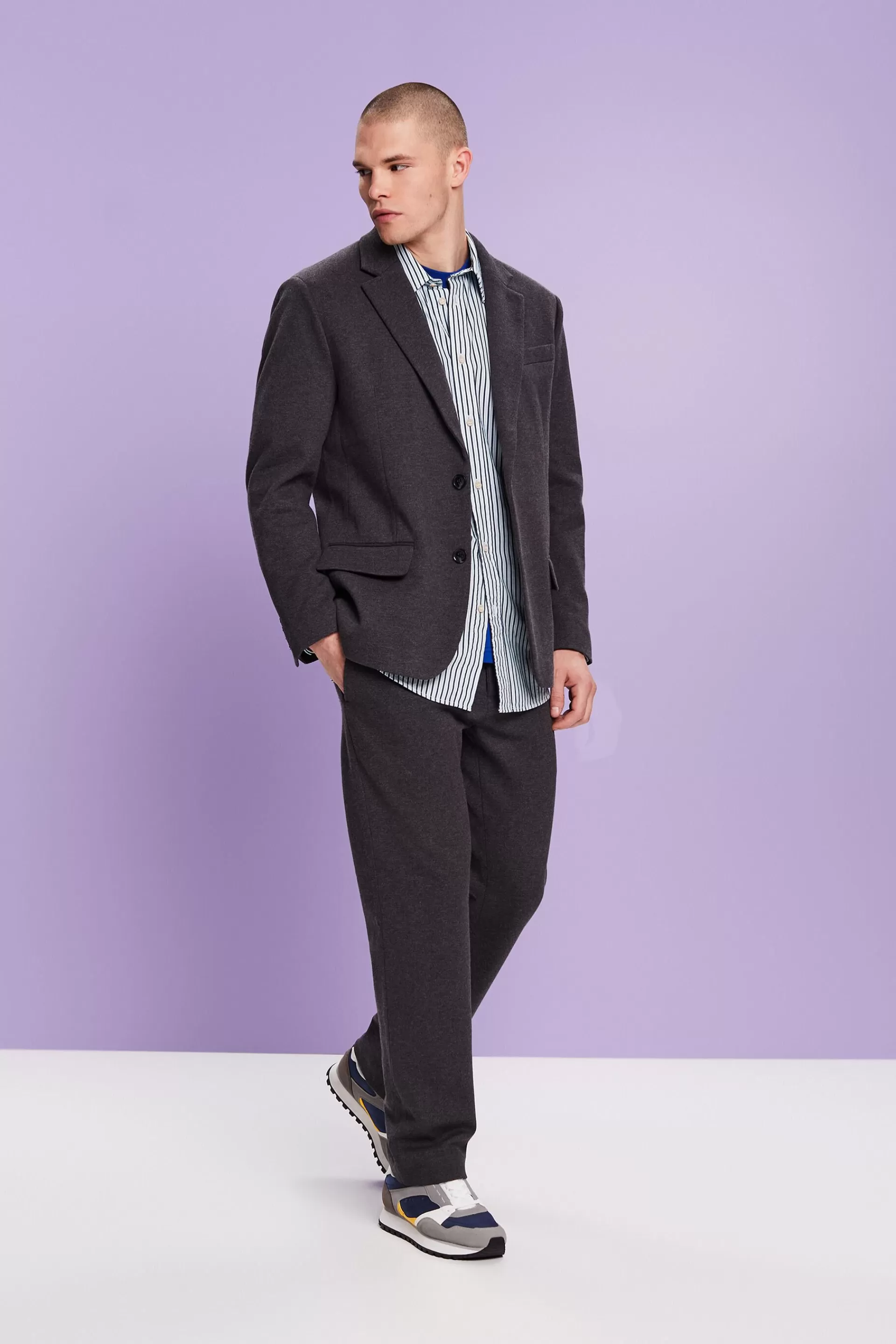 Blazer aus Baumwollmix-ESPRIT Clearance