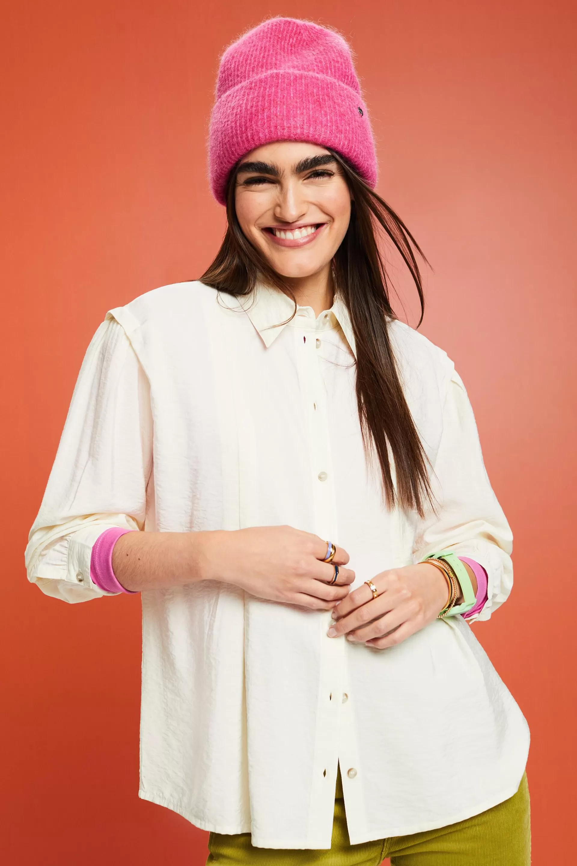 Bluse in Crinkle-Optik-ESPRIT Discount