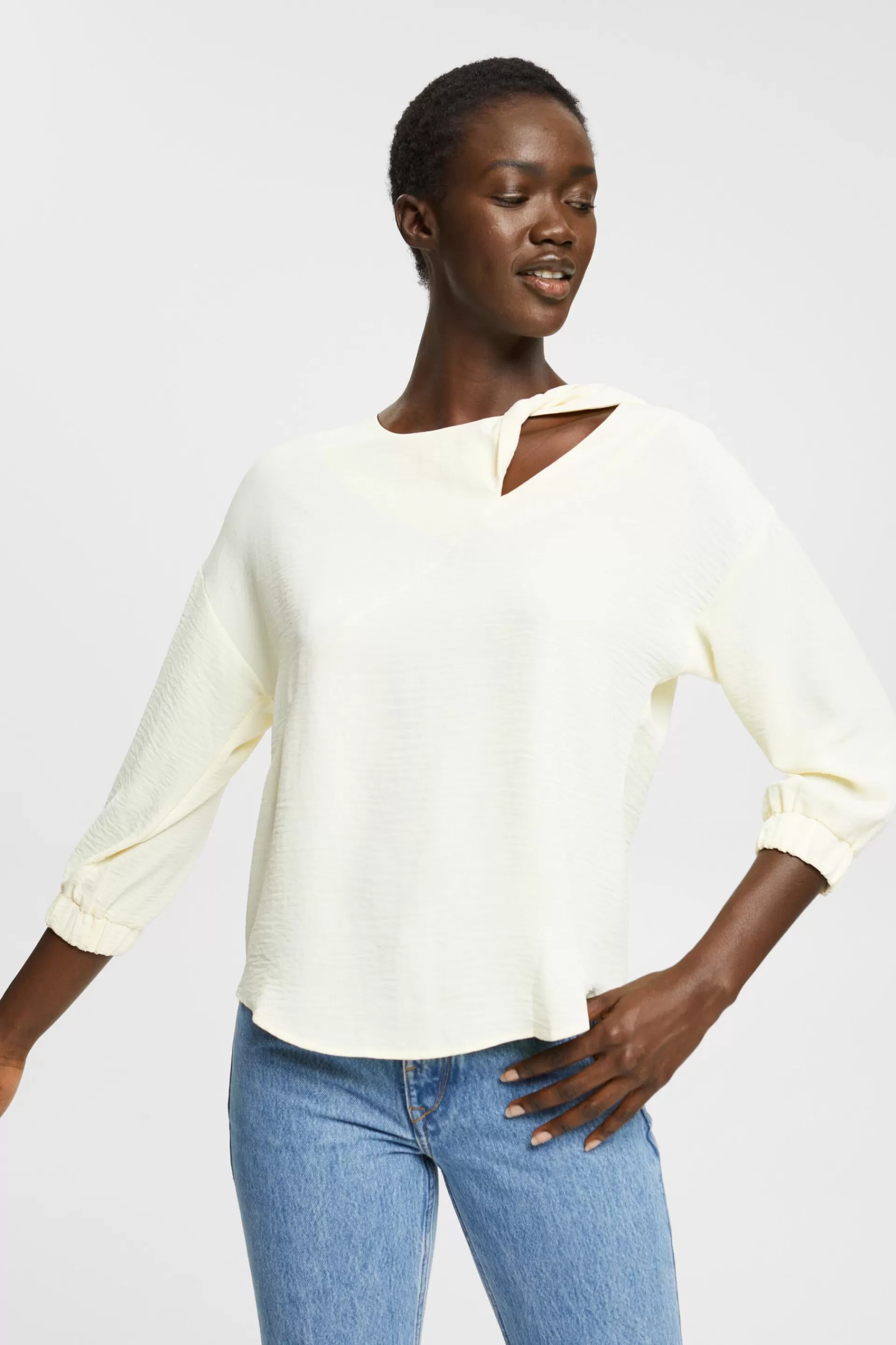 Bluse mit Cut-out-Detail-ESPRIT Hot