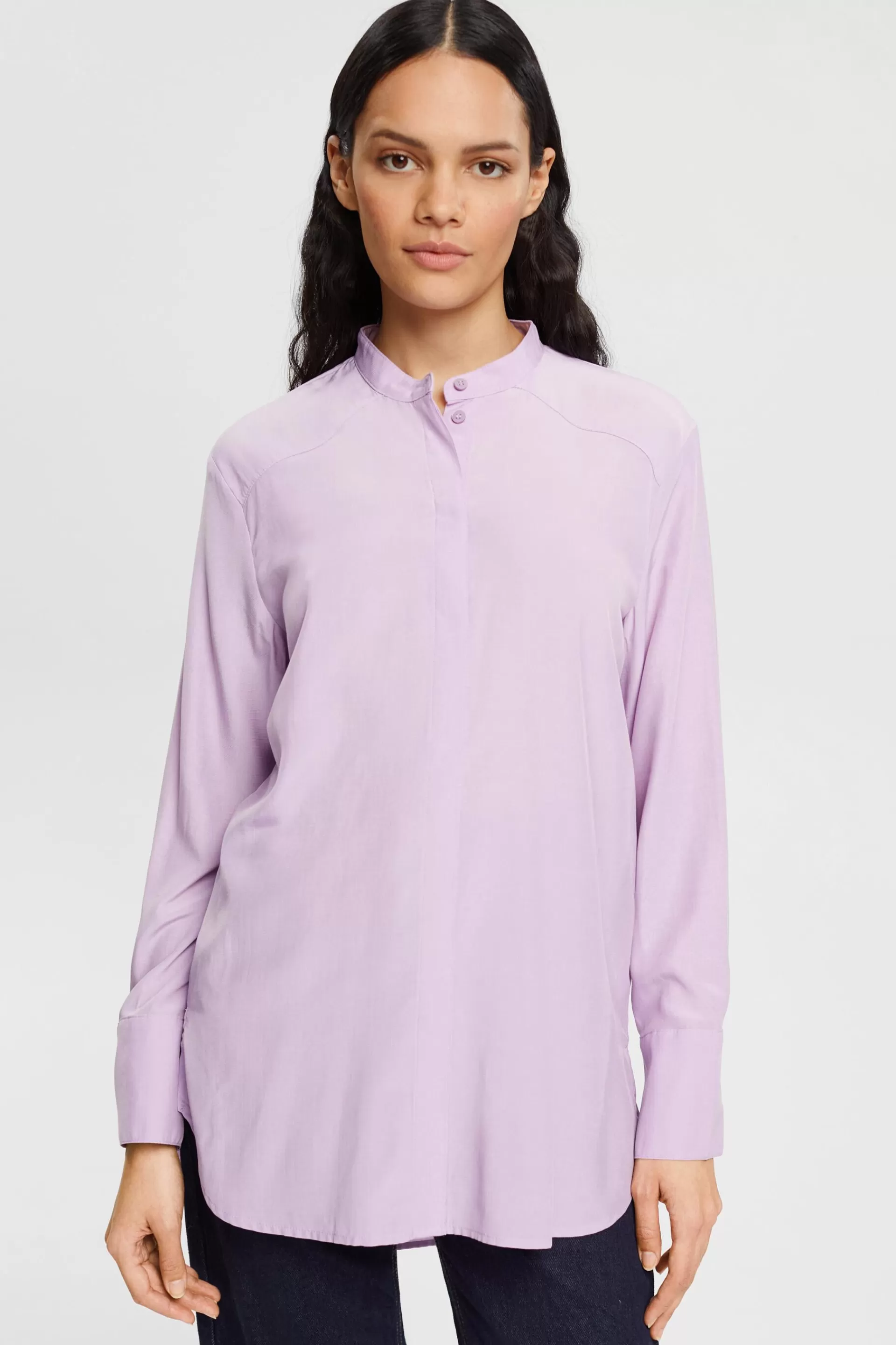Bluse mit Stehkragen-ESPRIT New