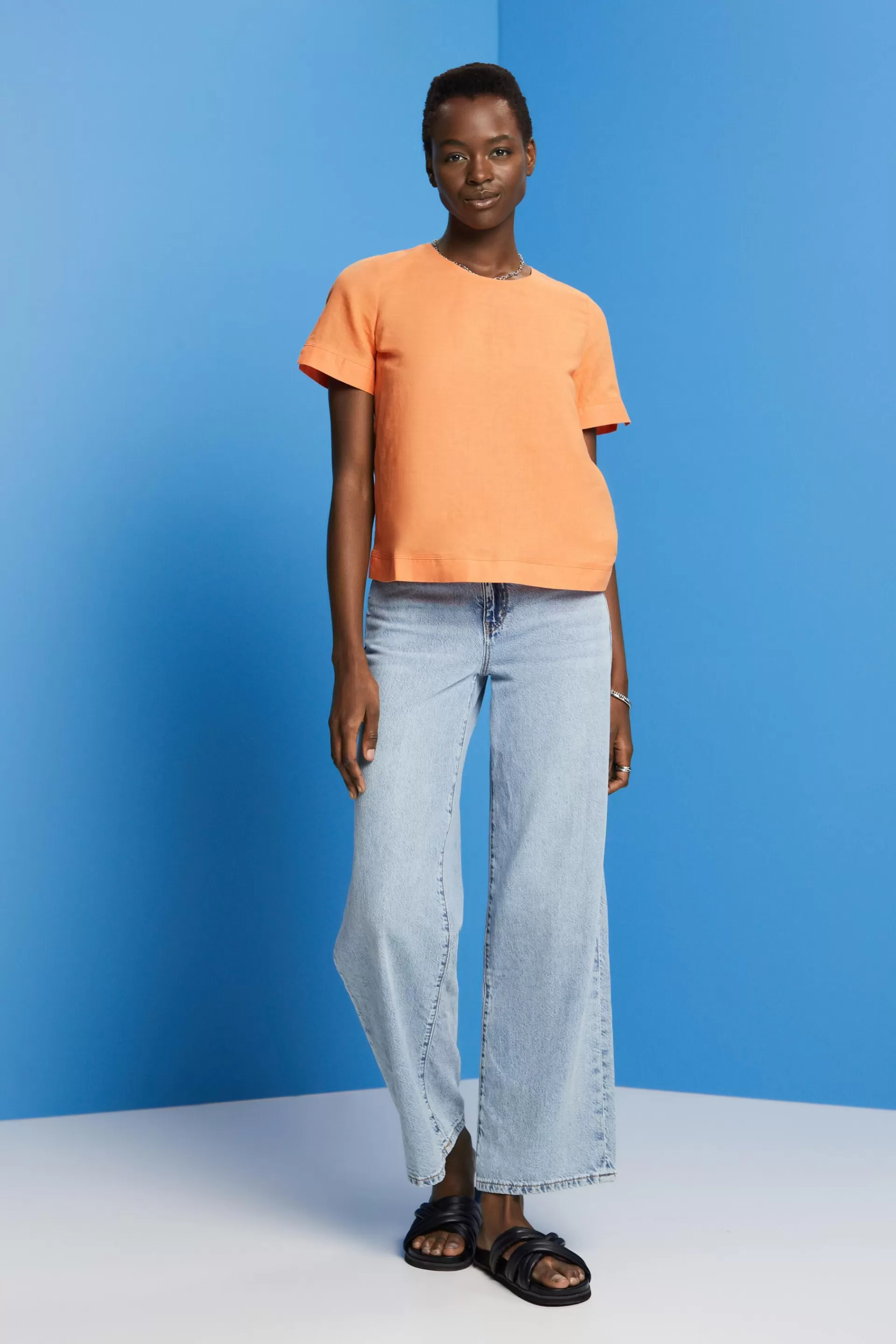 Bluse mit Tropfenverschluss-ESPRIT Cheap