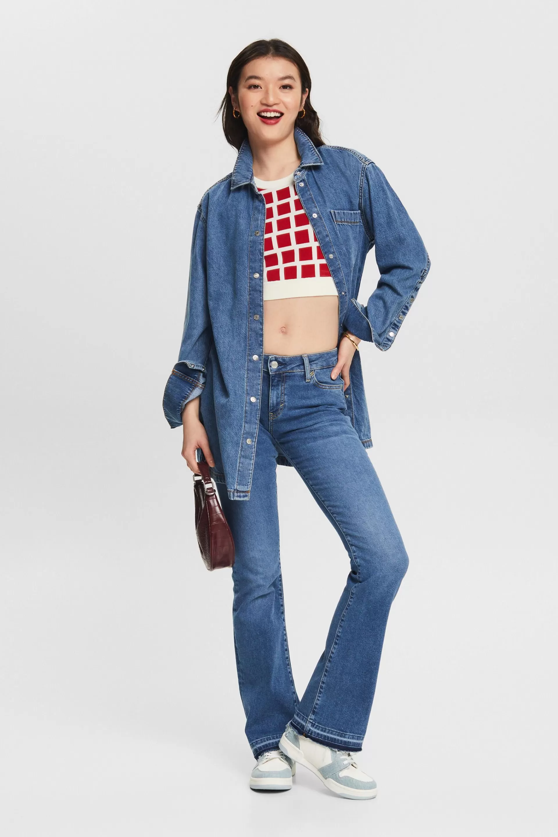 Bootcut Jeans mit mittelhohem Bund-ESPRIT Flash Sale