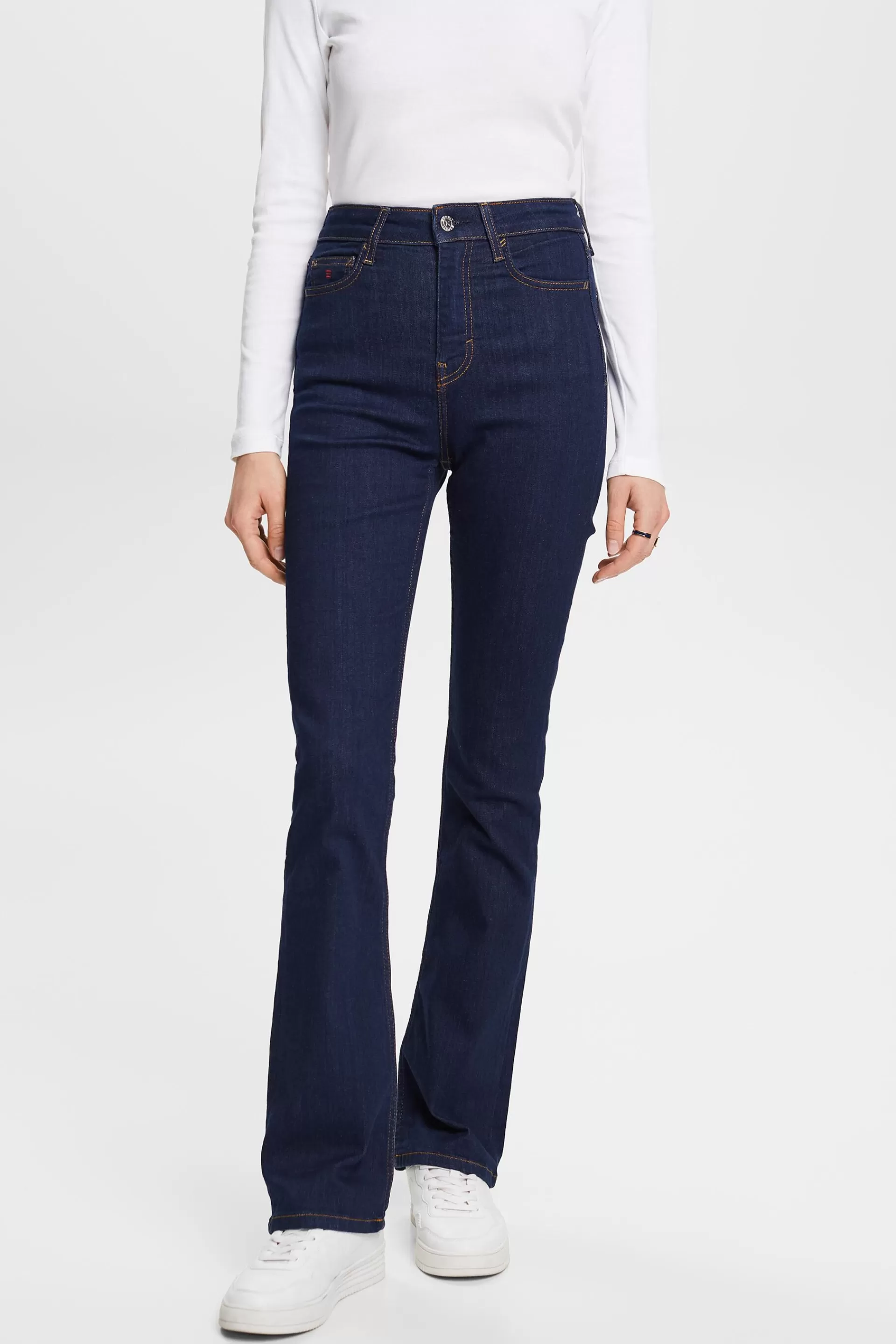 Bootcut Jeans mit hohem Bund-ESPRIT Fashion