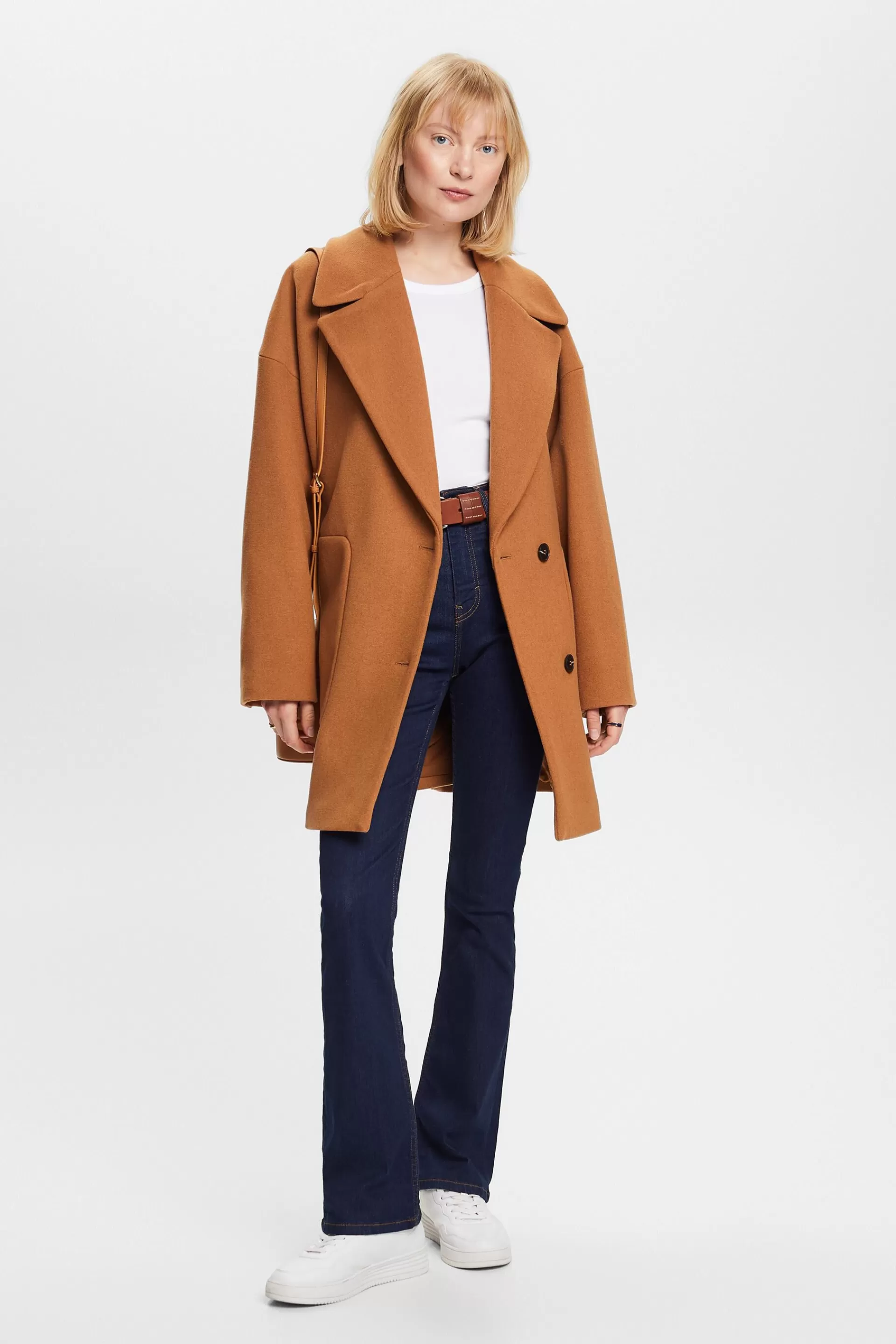 Bootcut Jeans mit hohem Bund-ESPRIT Fashion