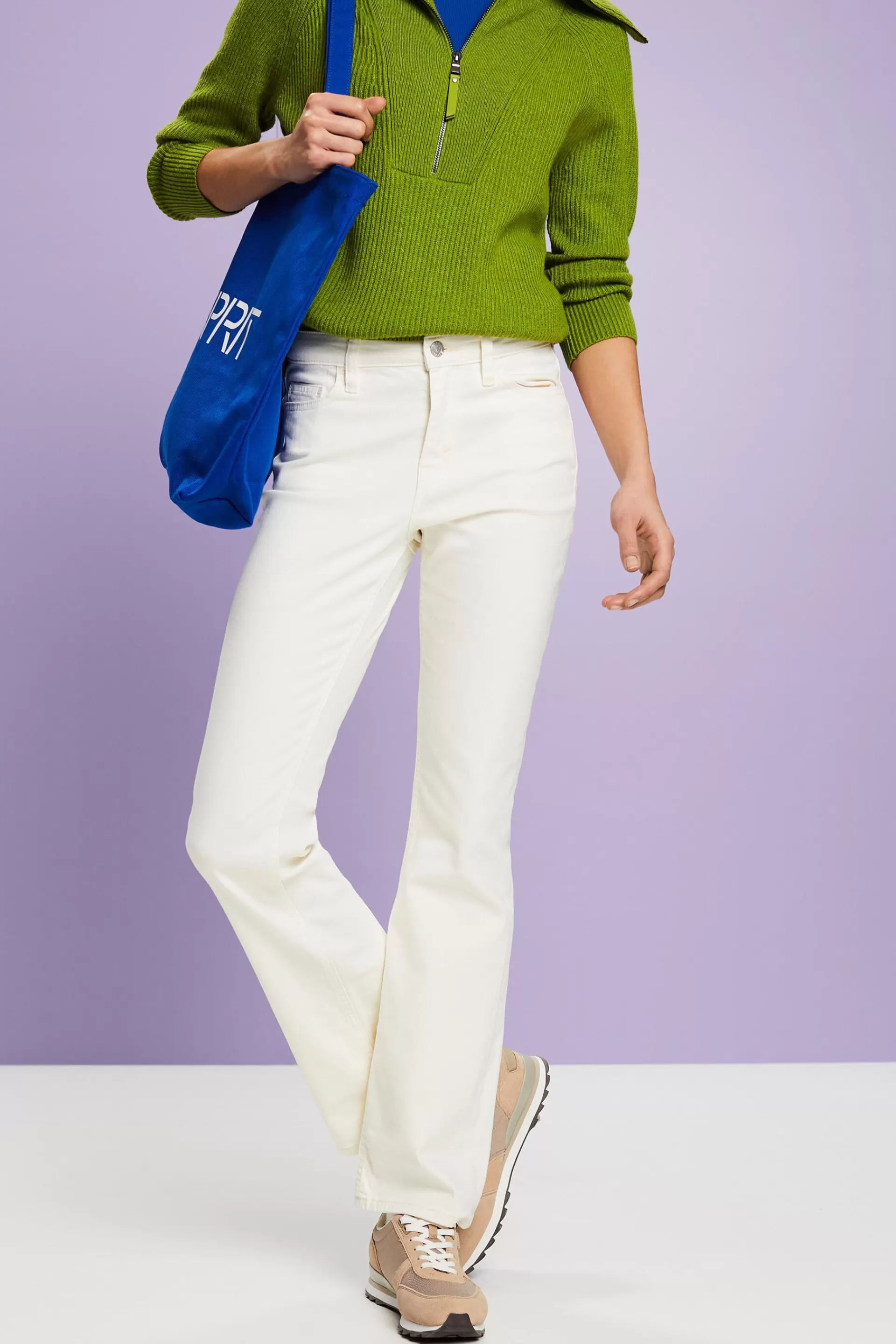 Bootcut Jeans mit hohem Bund-ESPRIT Store