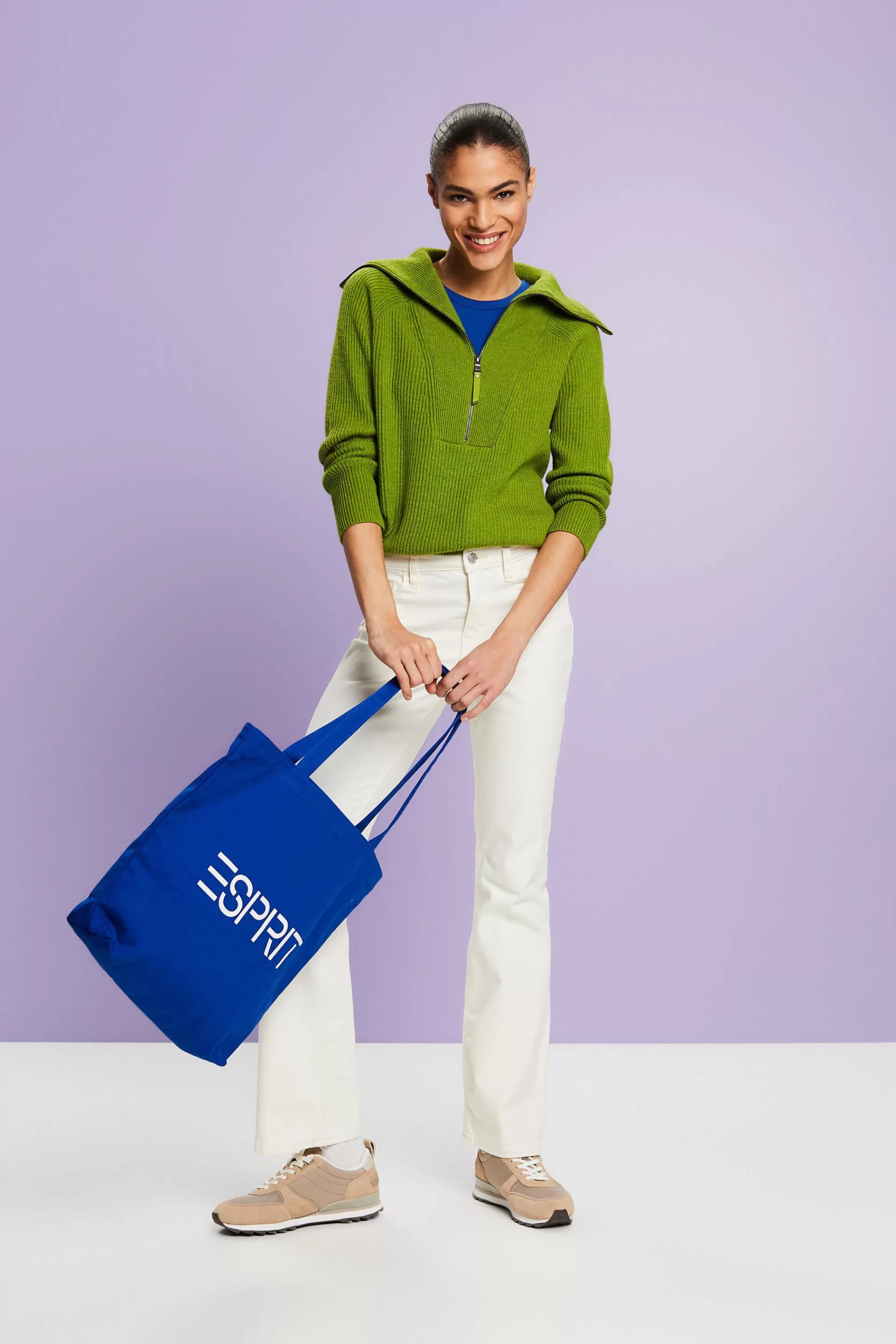 Bootcut Jeans mit hohem Bund-ESPRIT Store