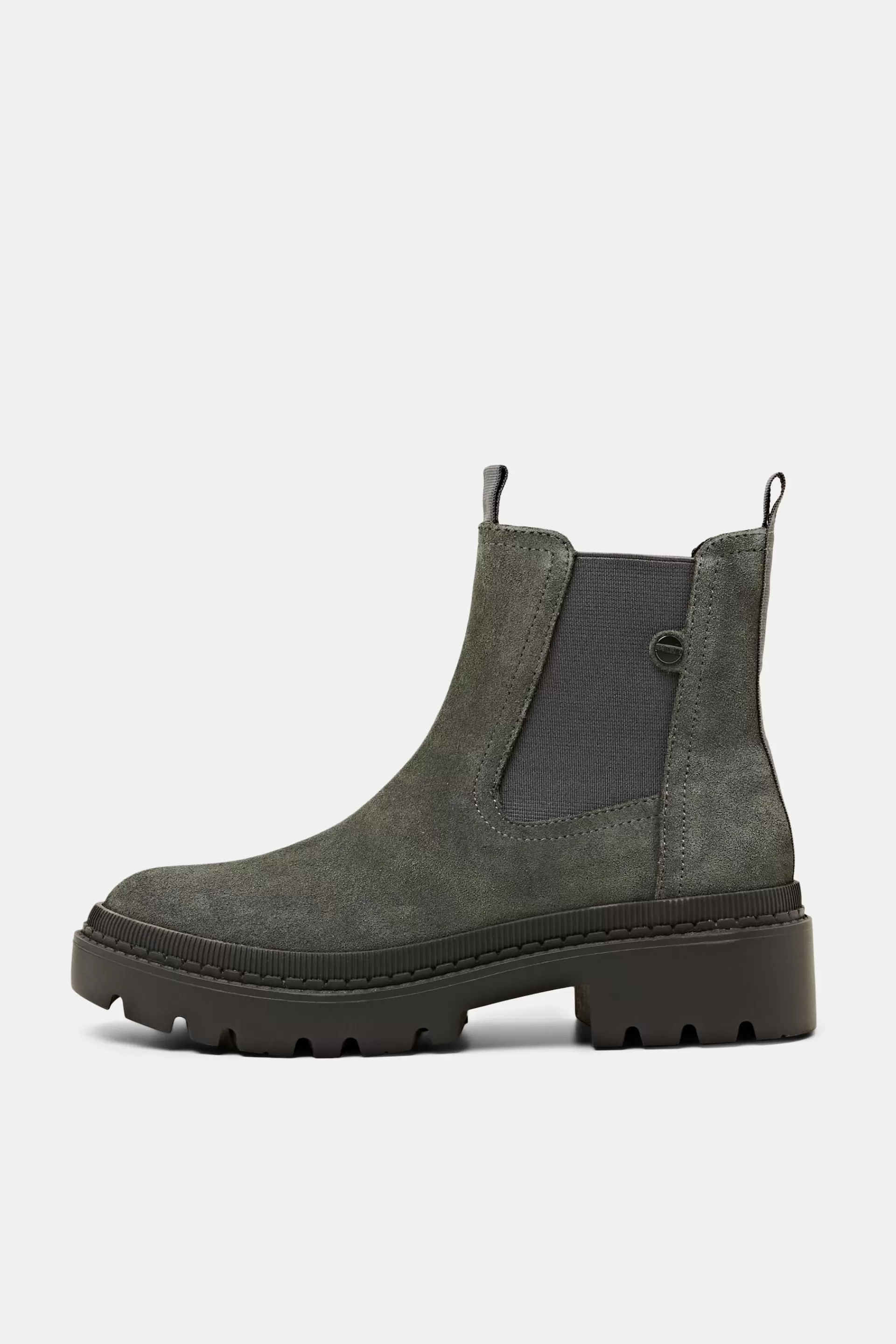 Boots aus echtem Veloursleder-ESPRIT Sale