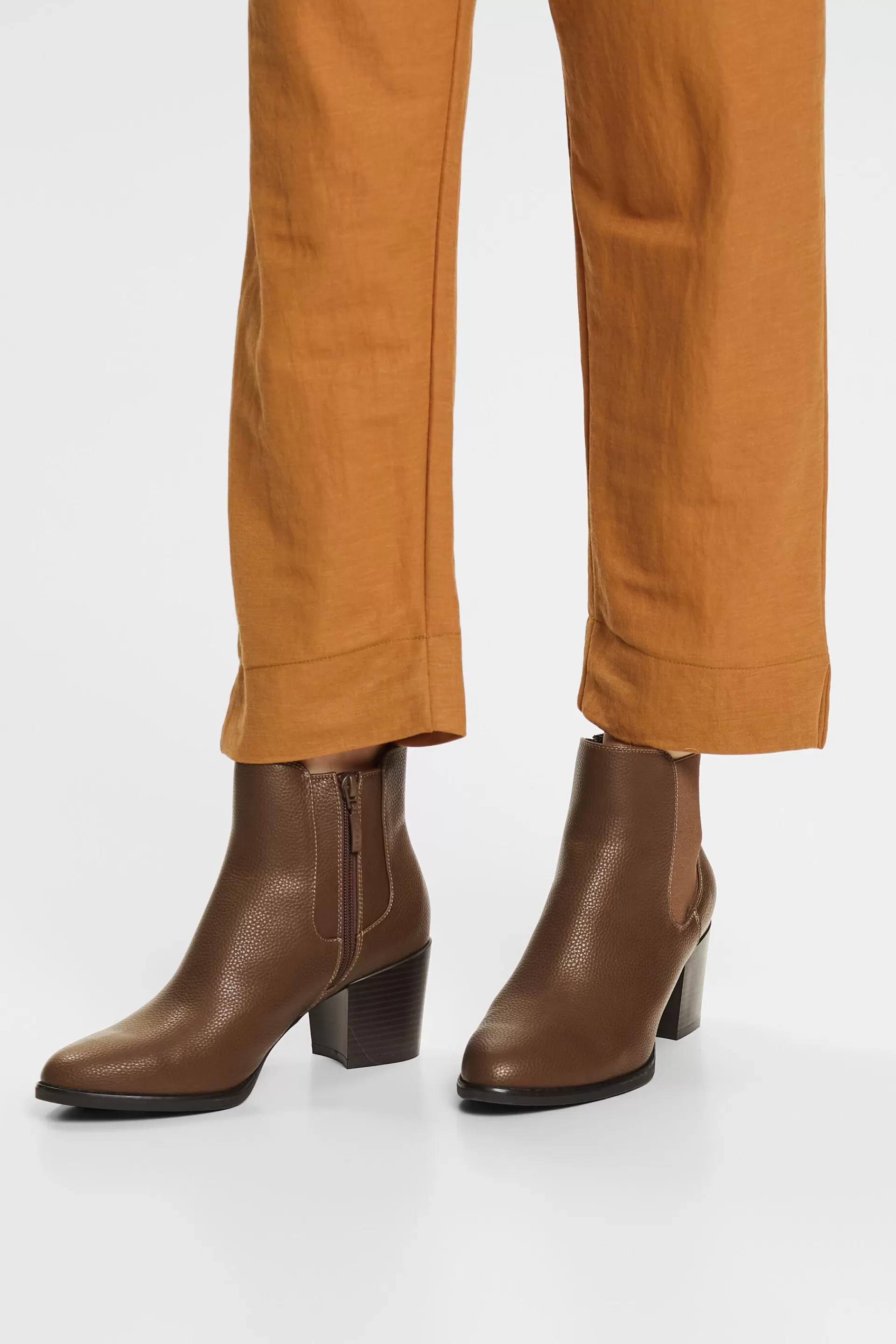 Boots aus veganem Leder-ESPRIT Outlet
