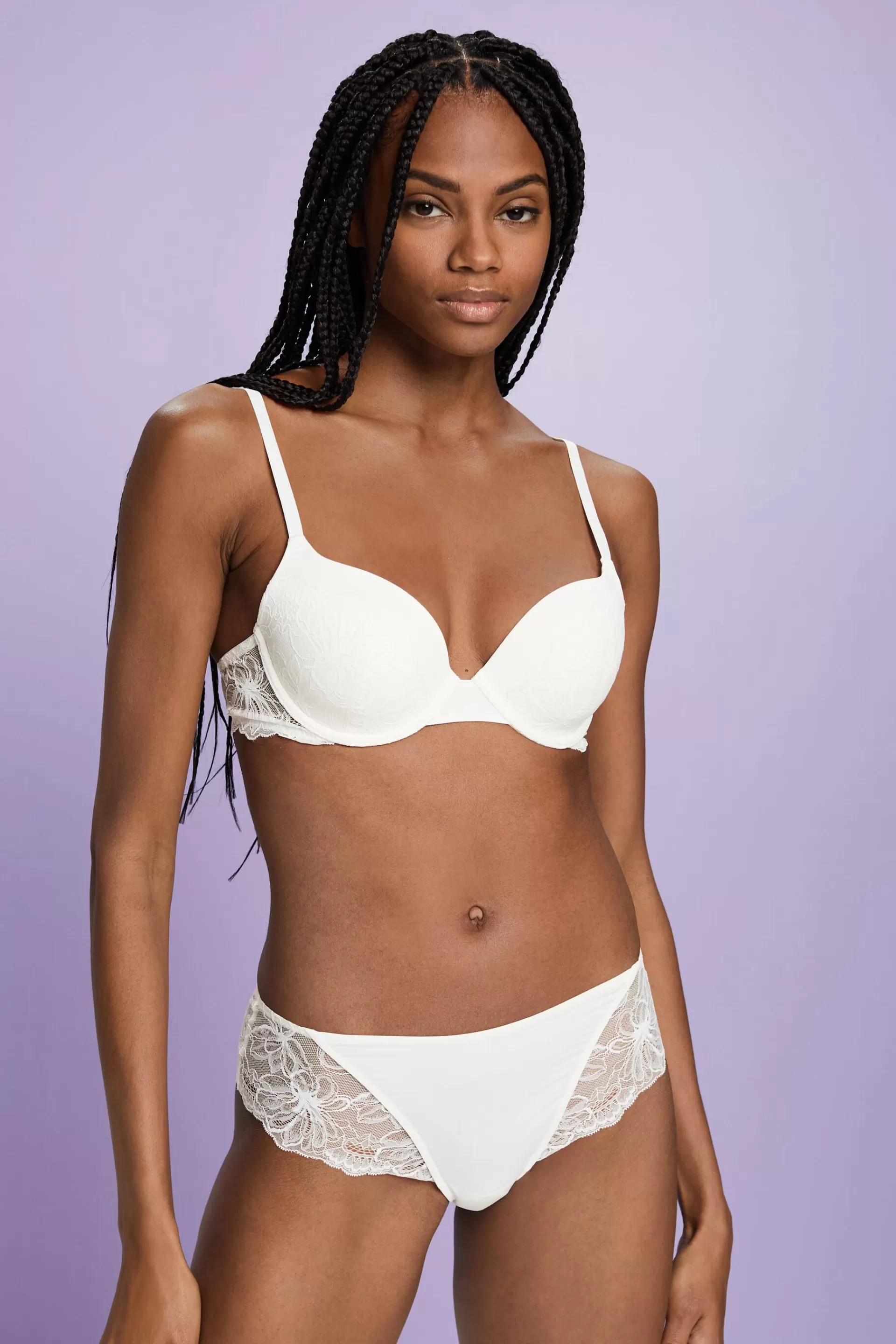 Brazilian-Hipster-Shorts mit Spitze-ESPRIT Cheap