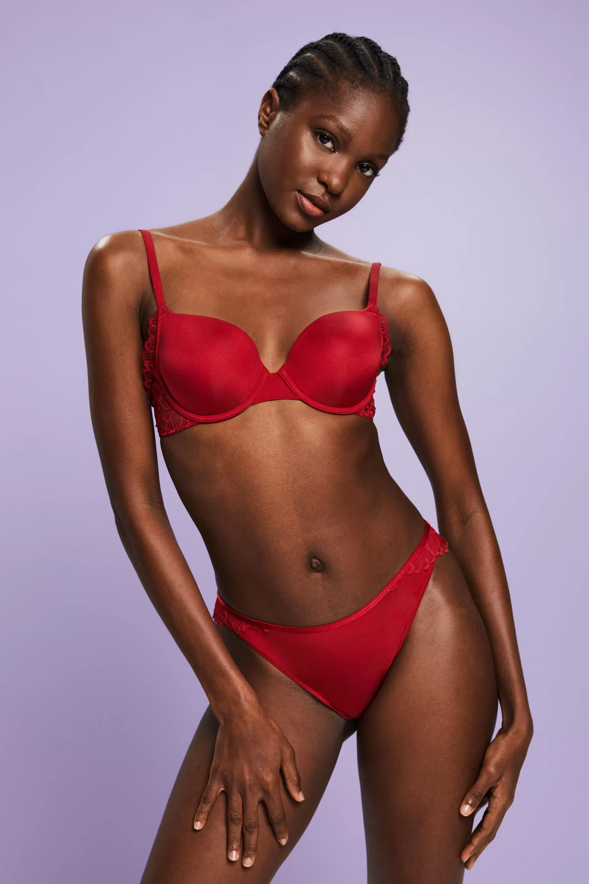 Brazilian-Slip aus floraler Spitze-ESPRIT Store