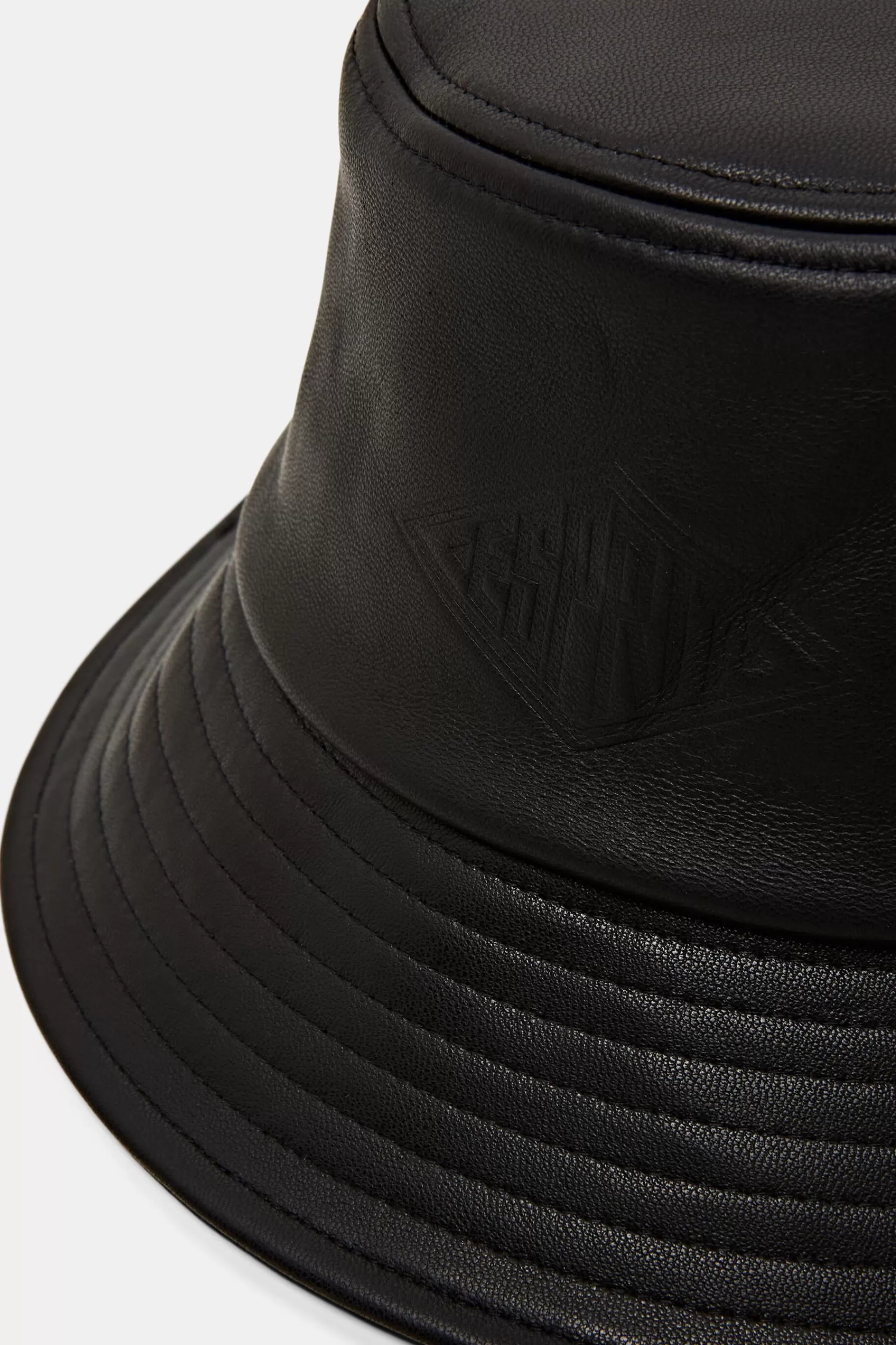 Bucket Hat aus Leder mit Logo-ESPRIT Discount