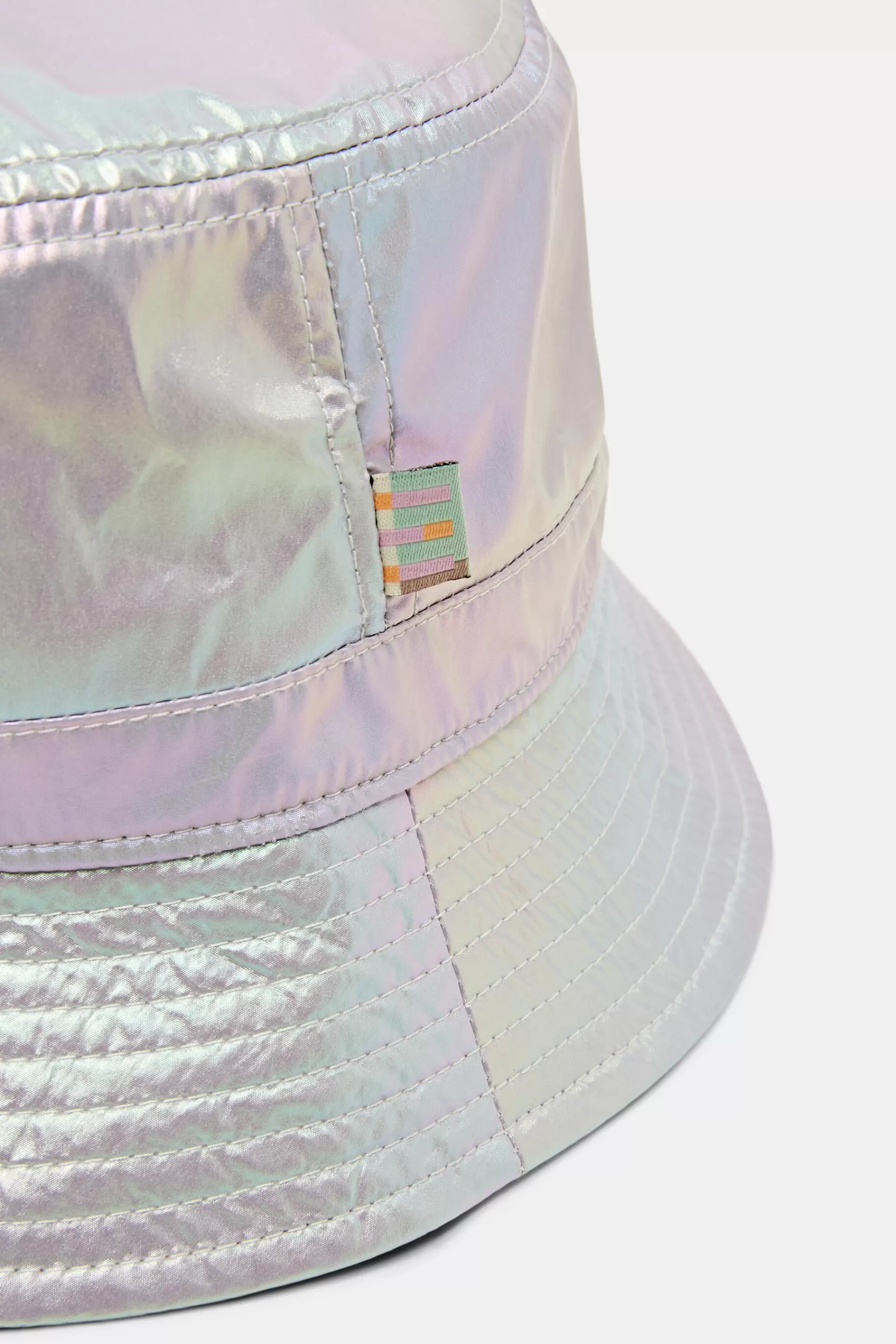 Bucket Hat mit Logo in Metallic-Optik-ESPRIT Online