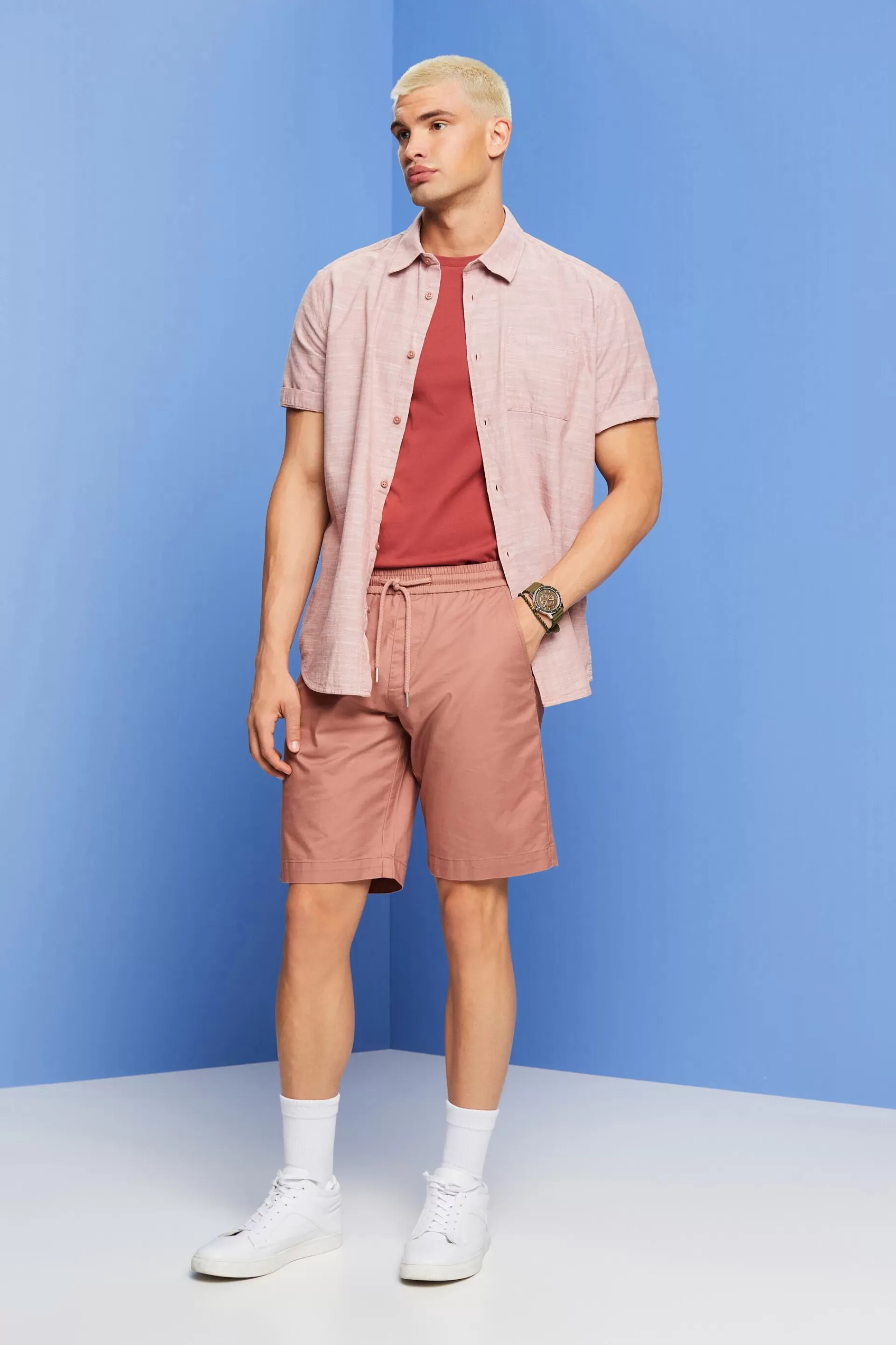 Button-Down-Hemd aus Baumwolle-ESPRIT Discount
