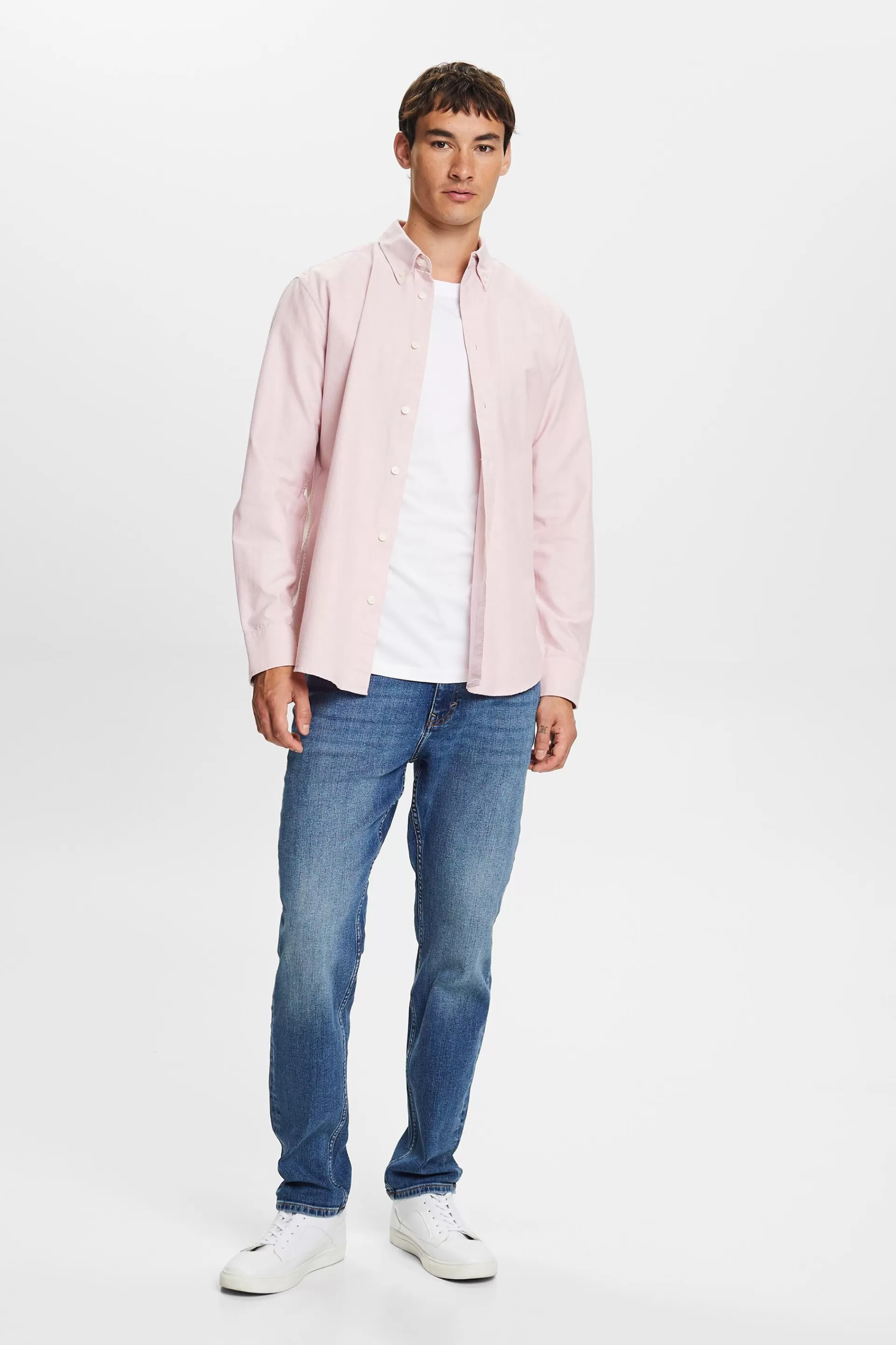 Button-Down-Hemd aus Baumwollpopeline-ESPRIT Best Sale