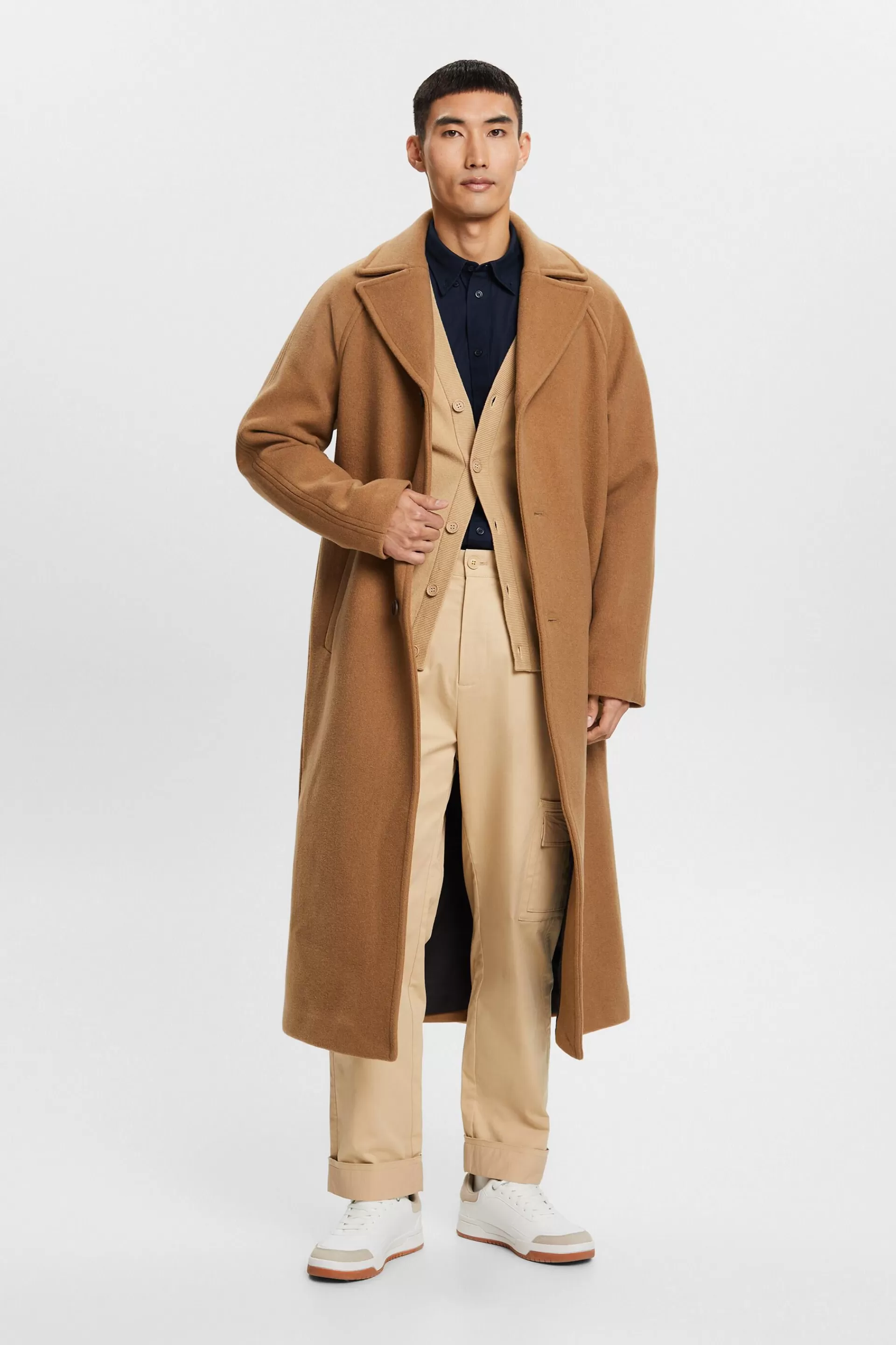Button-Down-Hemd aus Popeline, 100 % Baumwolle-ESPRIT Clearance