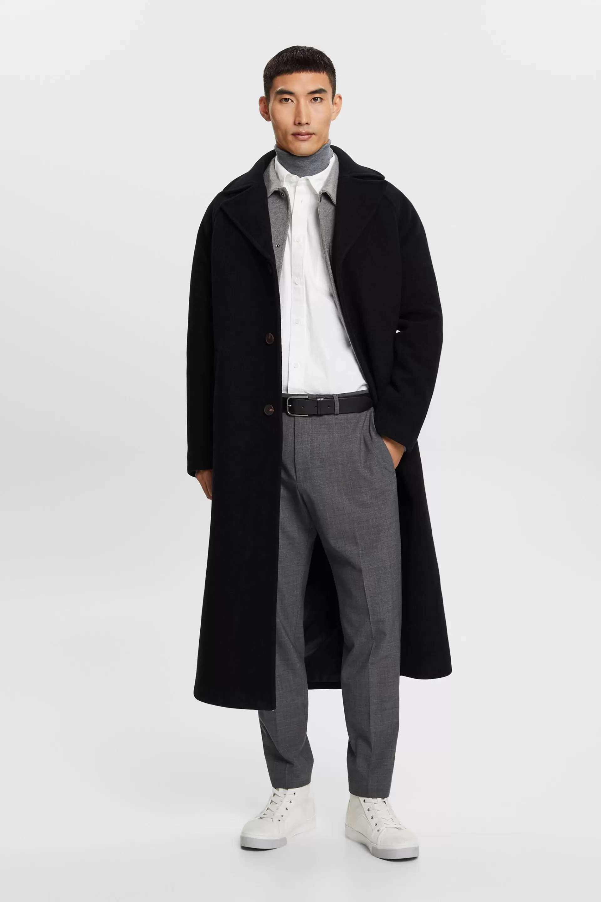 Button-Down-Hemd aus Popeline, 100 % Baumwolle-ESPRIT Clearance