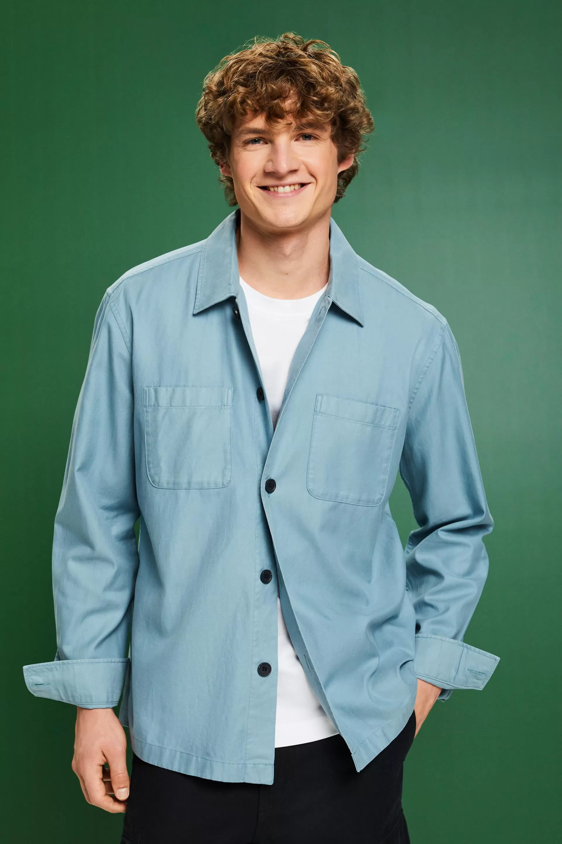 Button-Down-Hemd aus Twill-ESPRIT Flash Sale