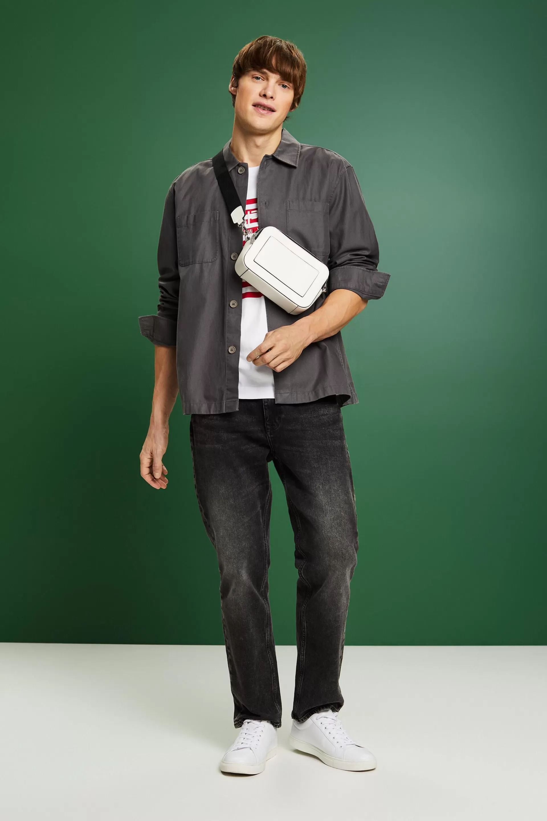 Button-Down-Hemd aus Twill-ESPRIT Cheap