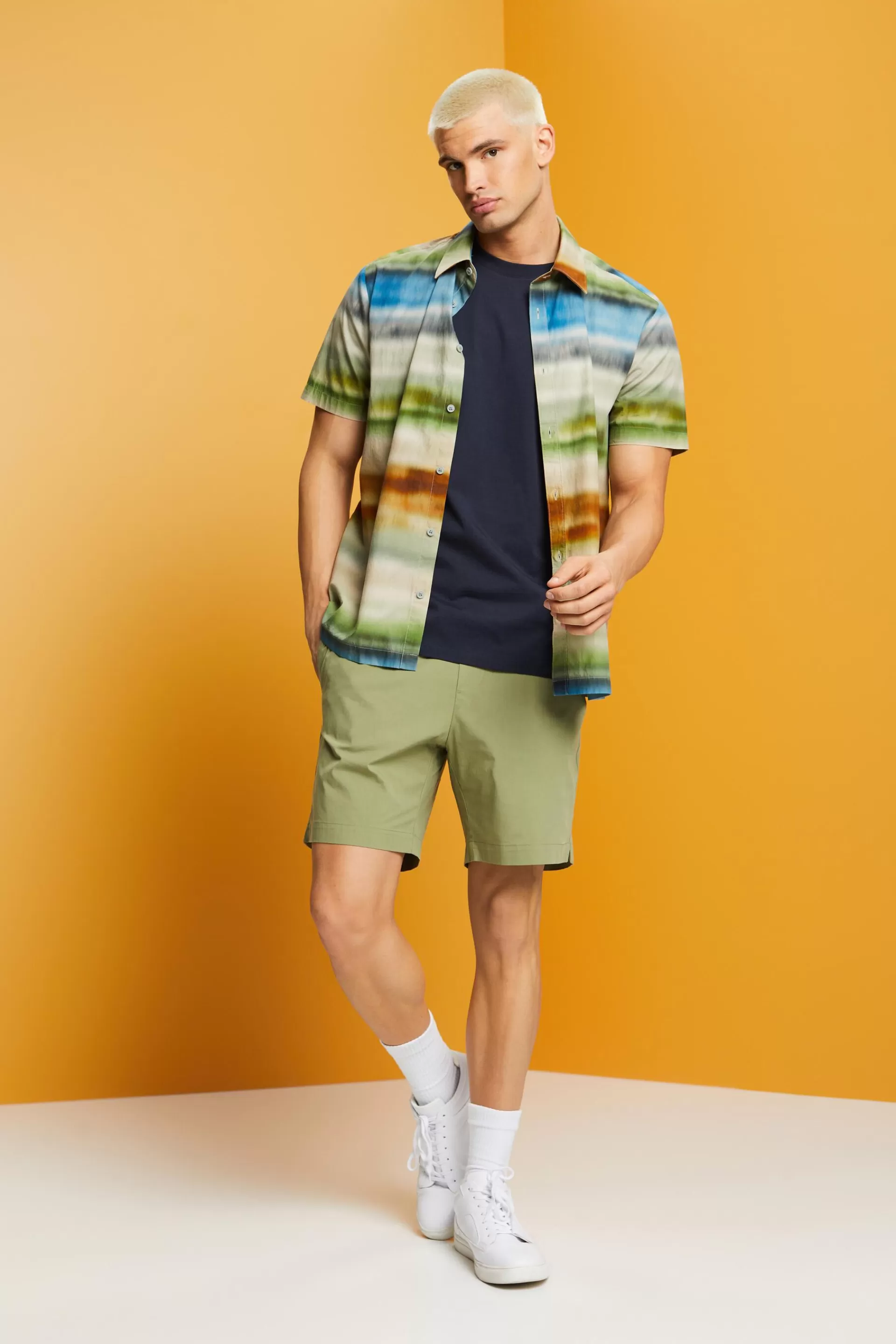 Button-Down-Hemd mit Print-ESPRIT Online