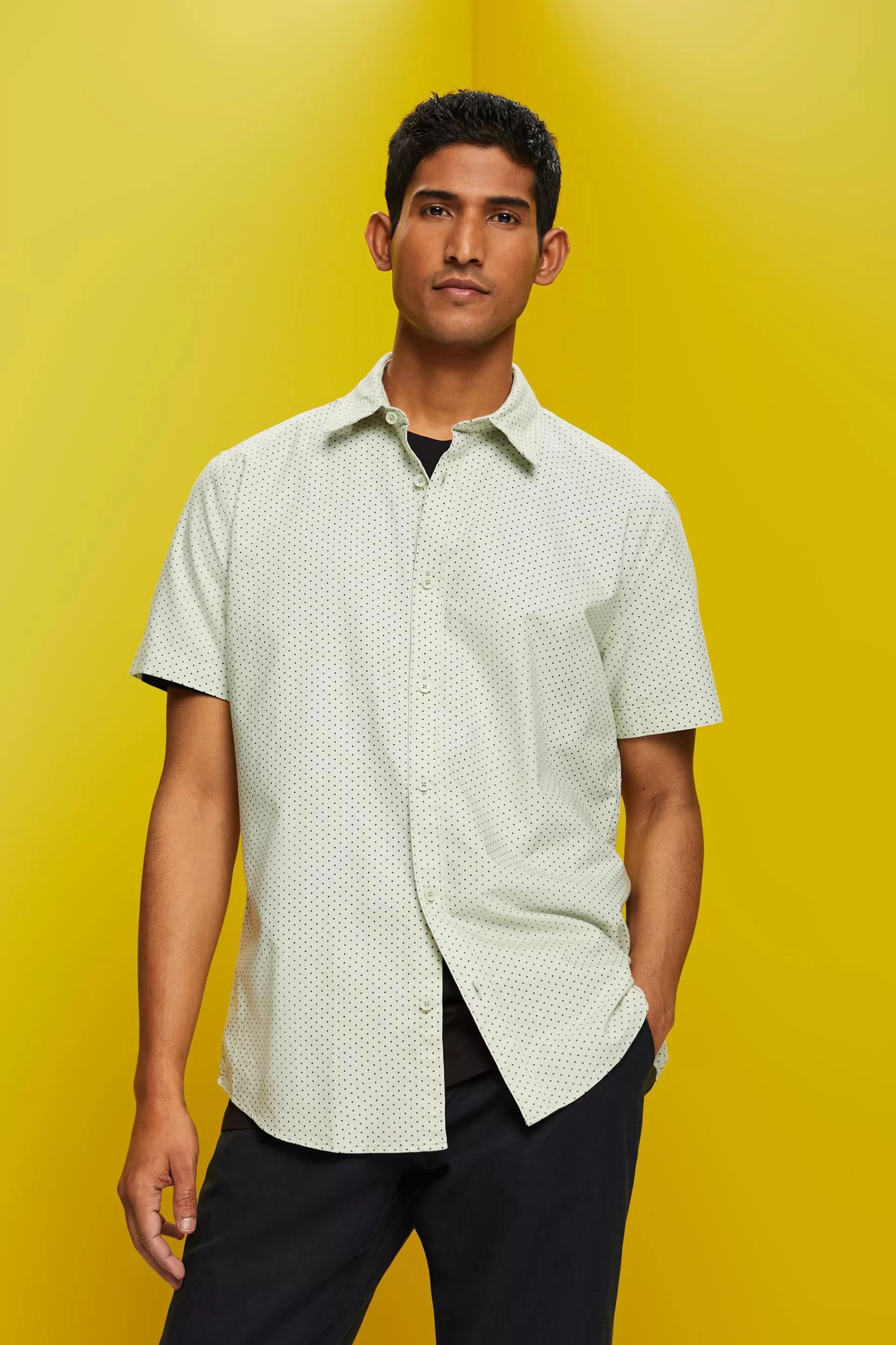 Button-Down-Hemd mit Print-ESPRIT Online