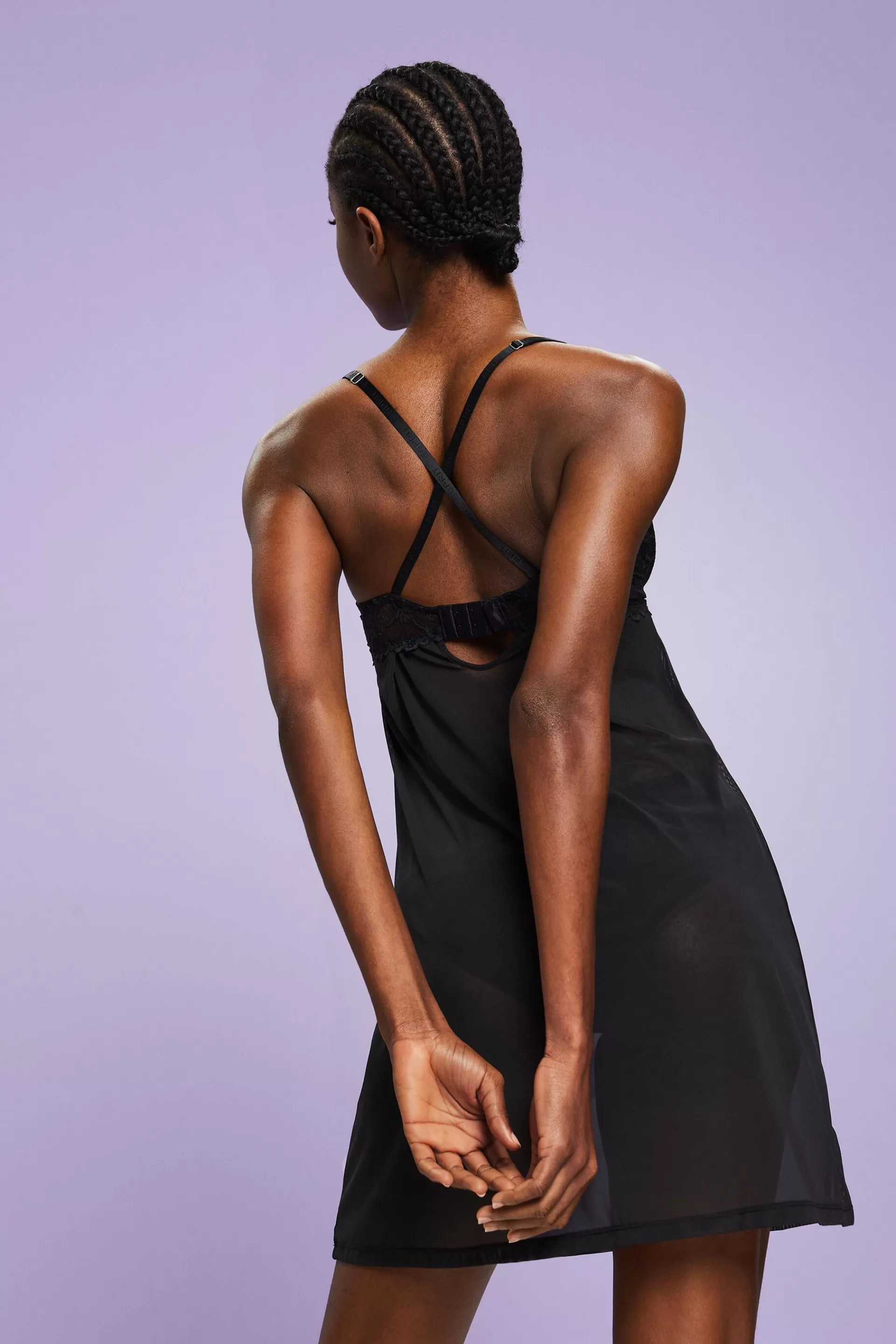 Camisole aus Mesh und Spitze mit Bügel-Cups-ESPRIT Best Sale