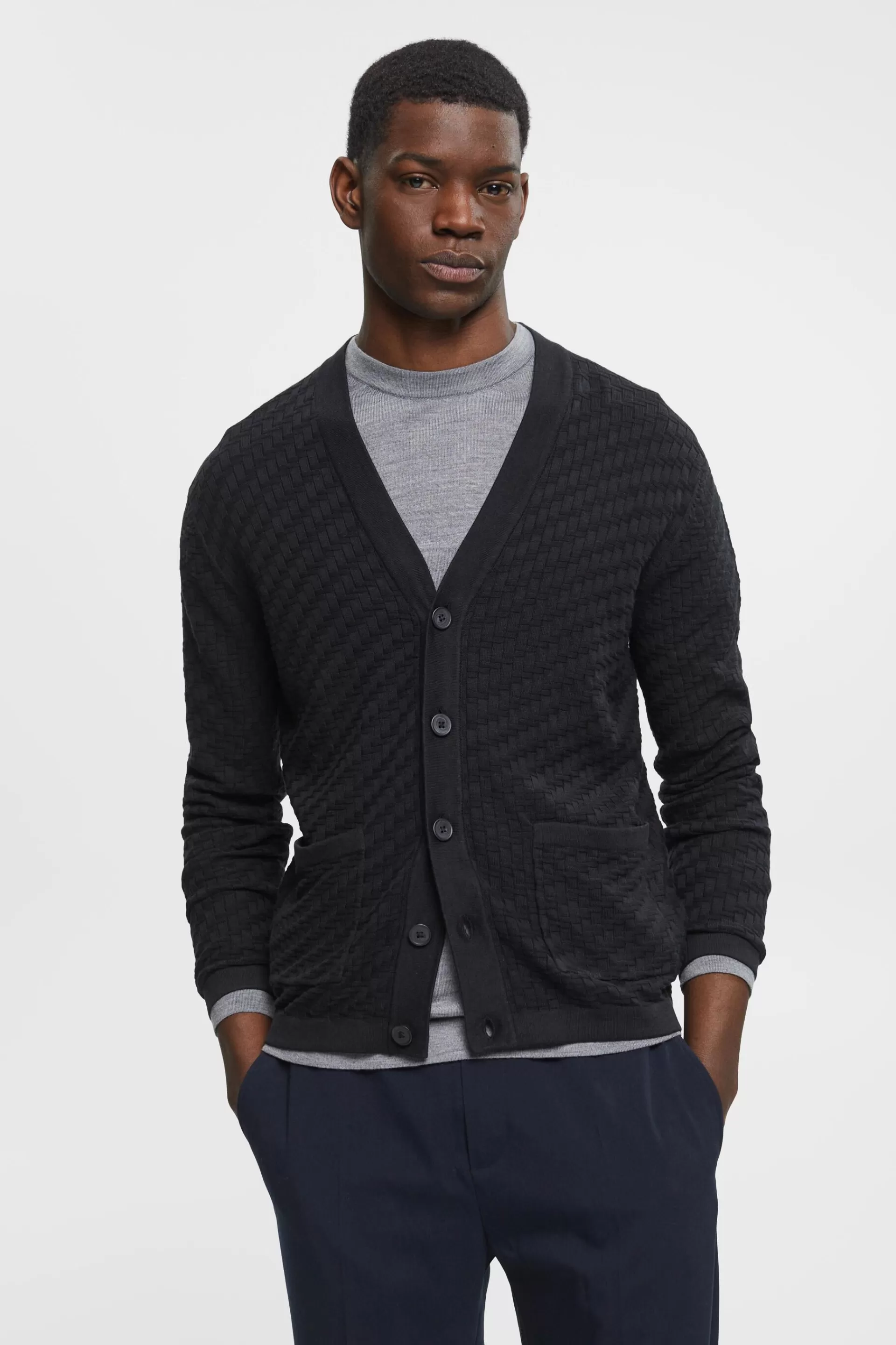 Cardigan aus Struktur-Strick-ESPRIT New
