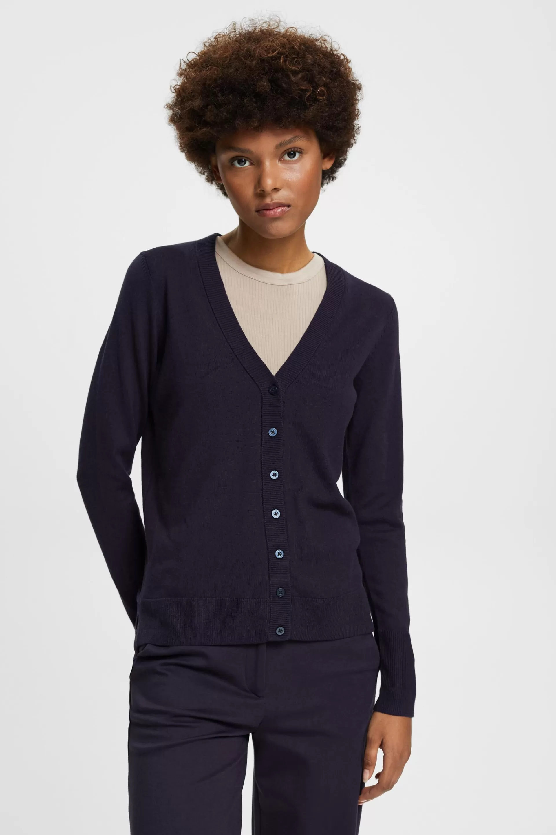 Cardigan mit V-Ausschnitt-ESPRIT Discount