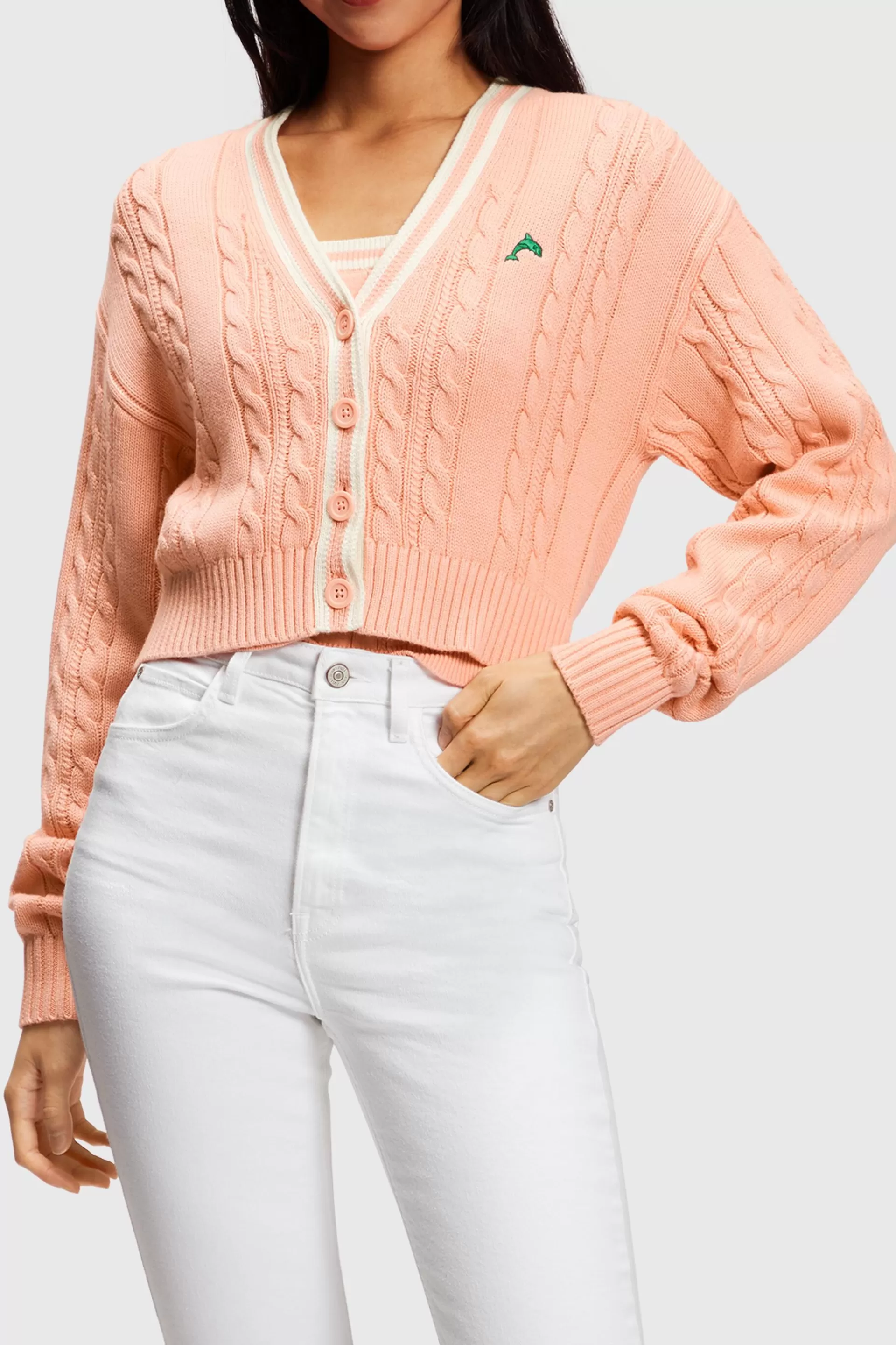 Cardigan mit Zopfstrick-ESPRIT Fashion