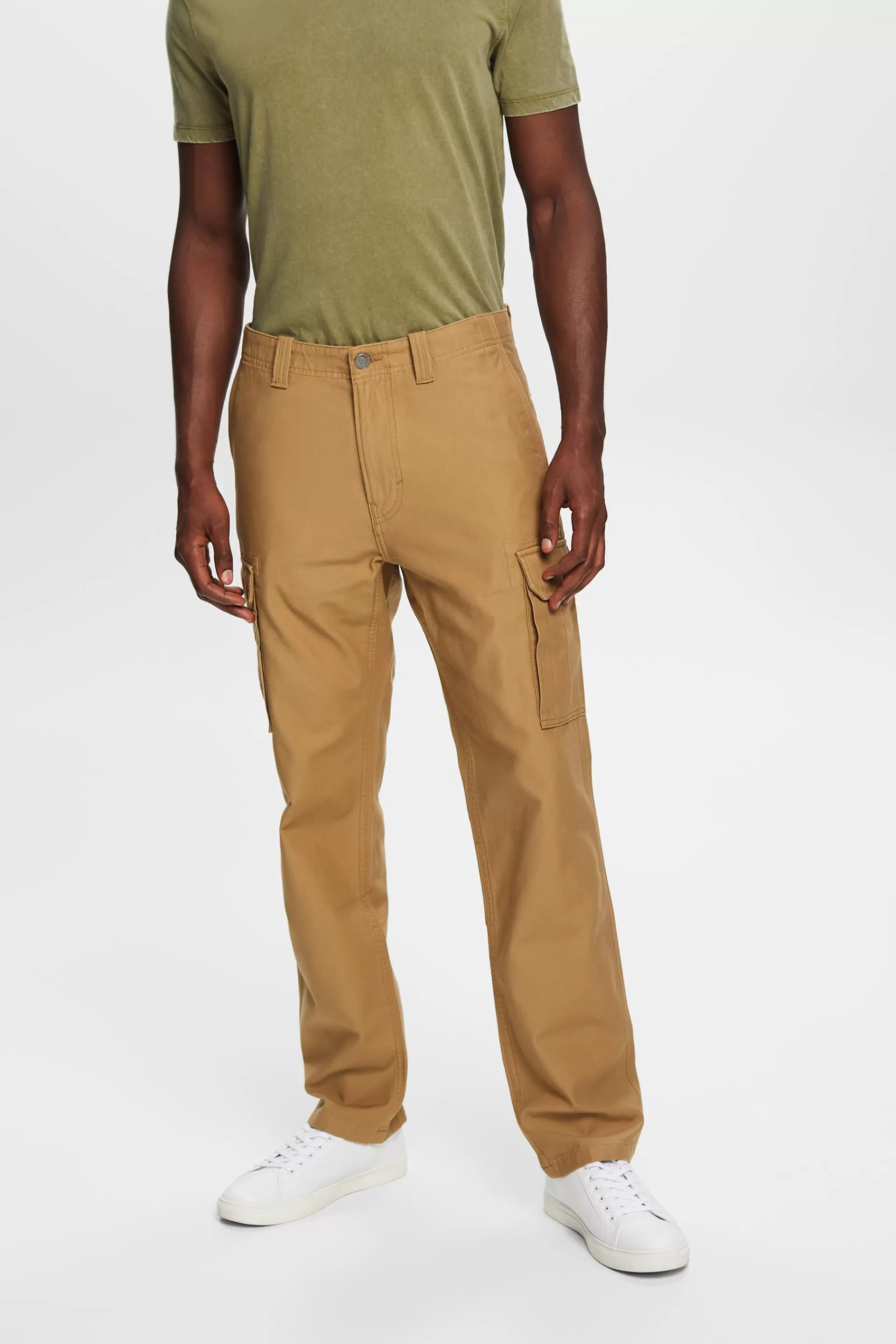 Cargohose aus Baumwolle-ESPRIT Outlet