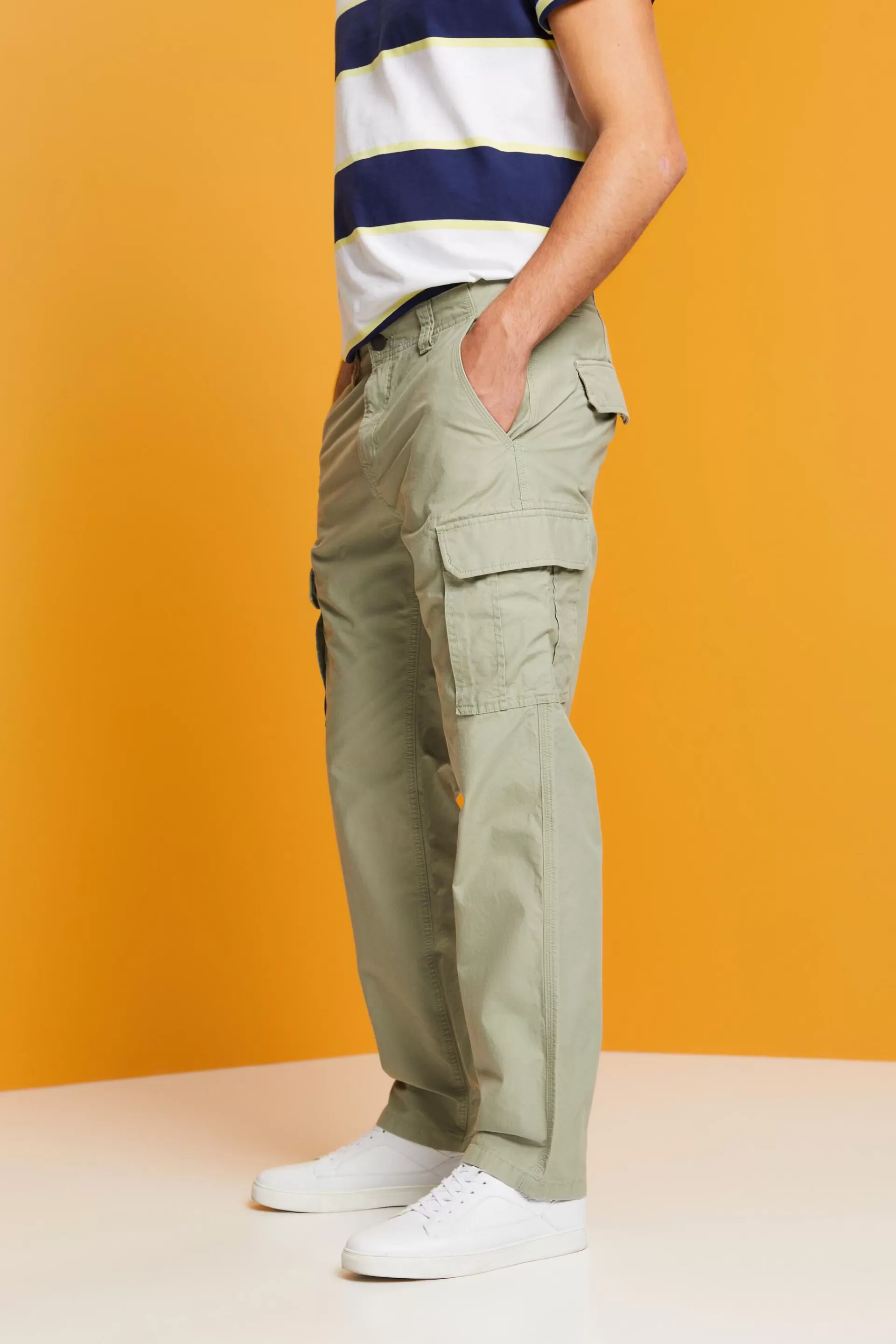 Cargohose aus Baumwolltwill-ESPRIT Clearance