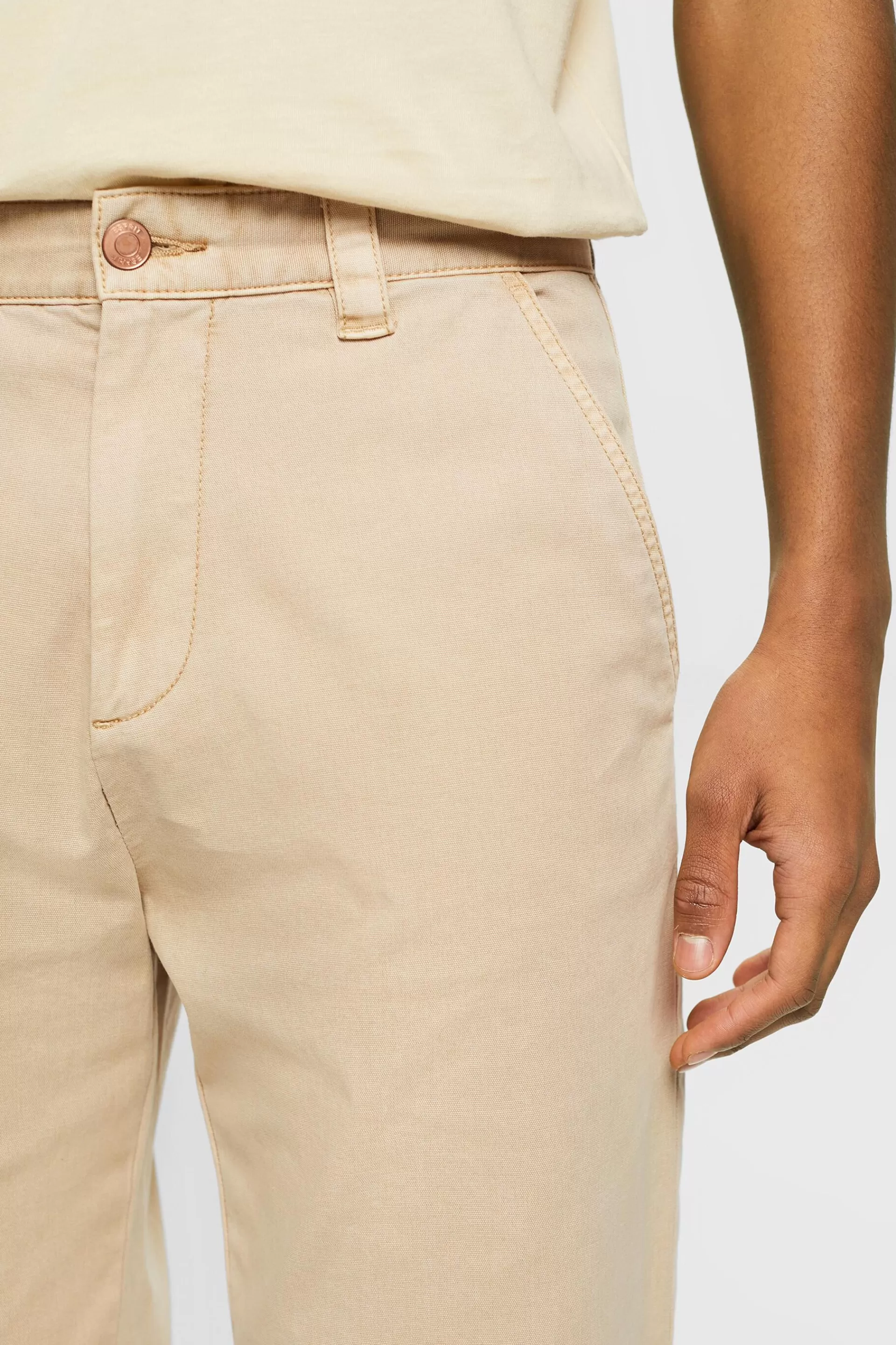 Cargohose im Vintage Straight Fit-ESPRIT Hot