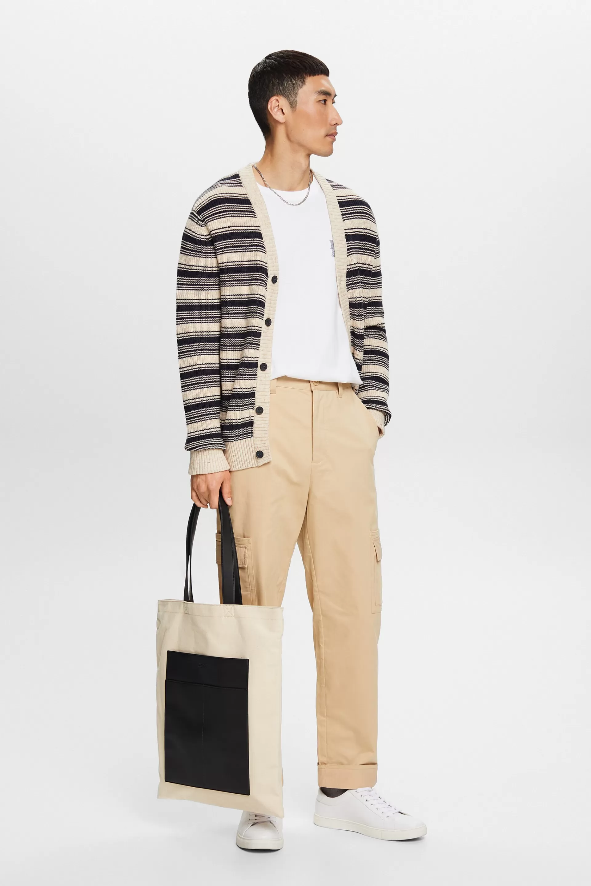 Cargohose mit Umschlagsaum-ESPRIT Outlet