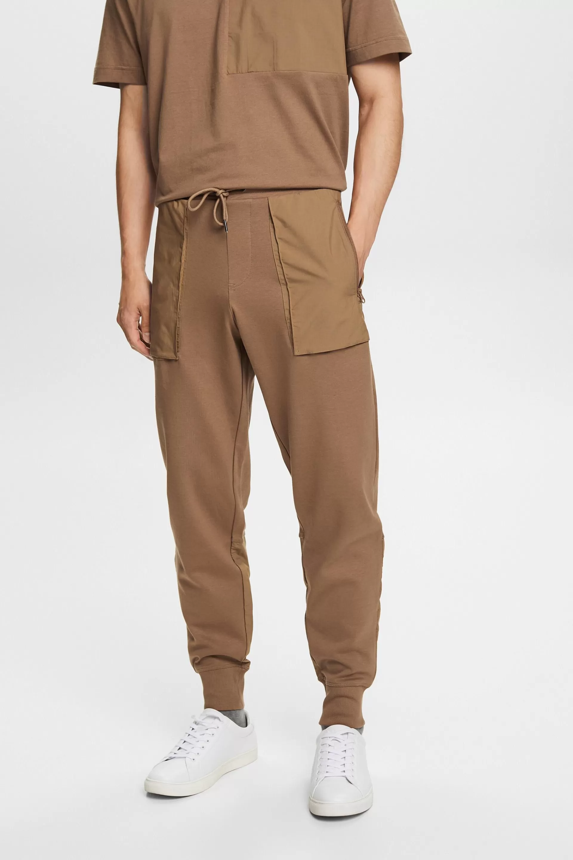 Cargo-Jogger aus Materialmix-ESPRIT Store