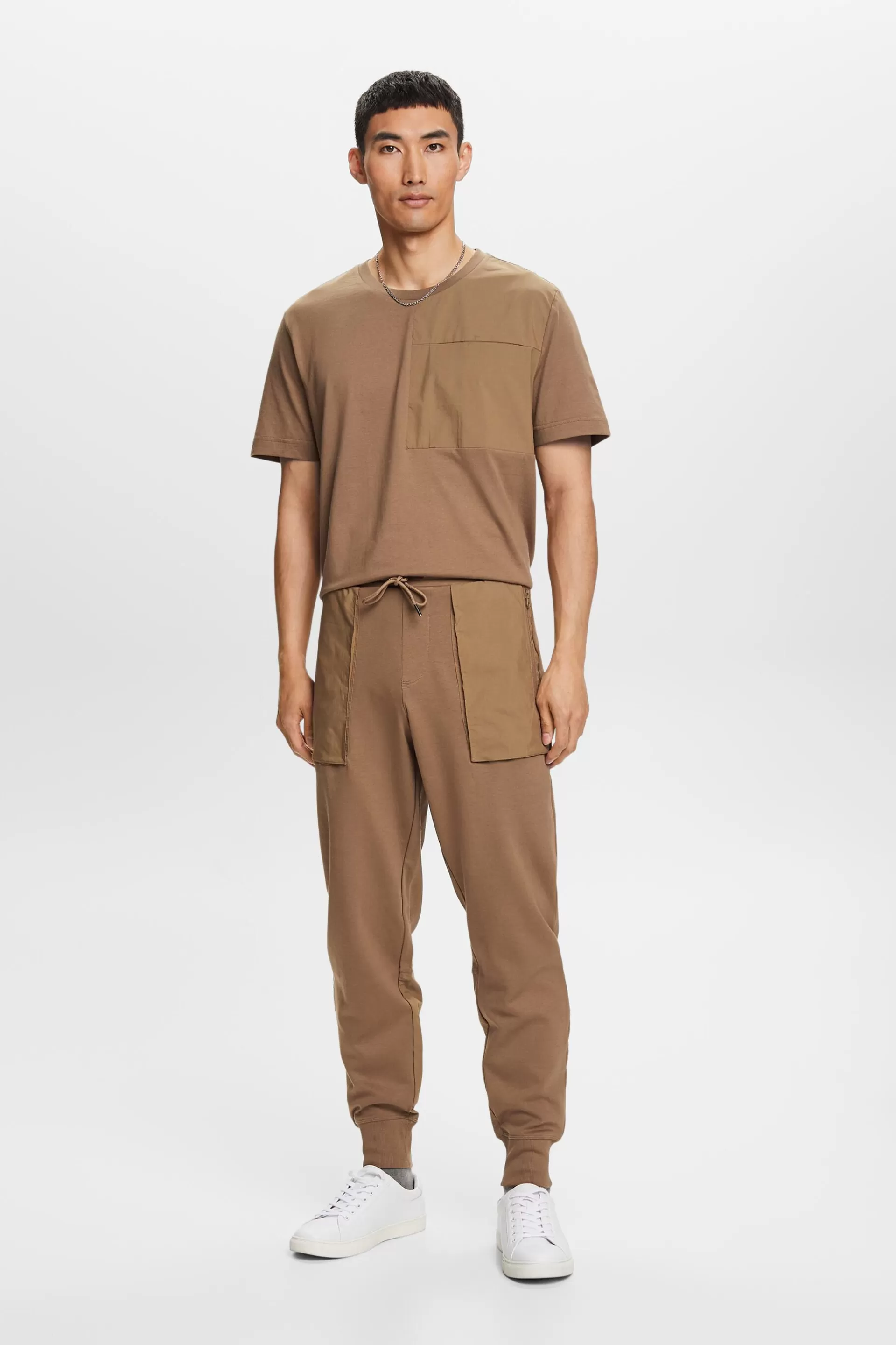 Cargo-Jogger aus Materialmix-ESPRIT Store