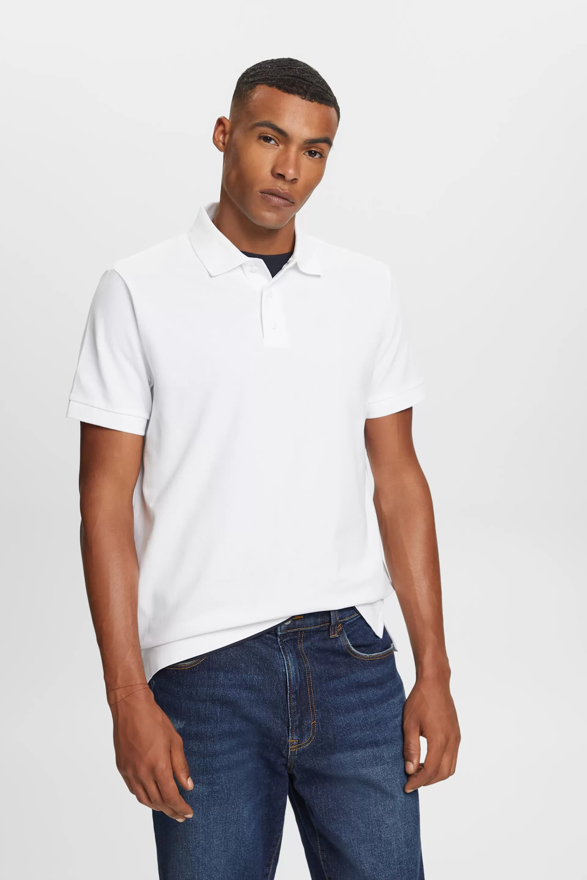 Charakteristisches Piqué-Poloshirt-ESPRIT Shop