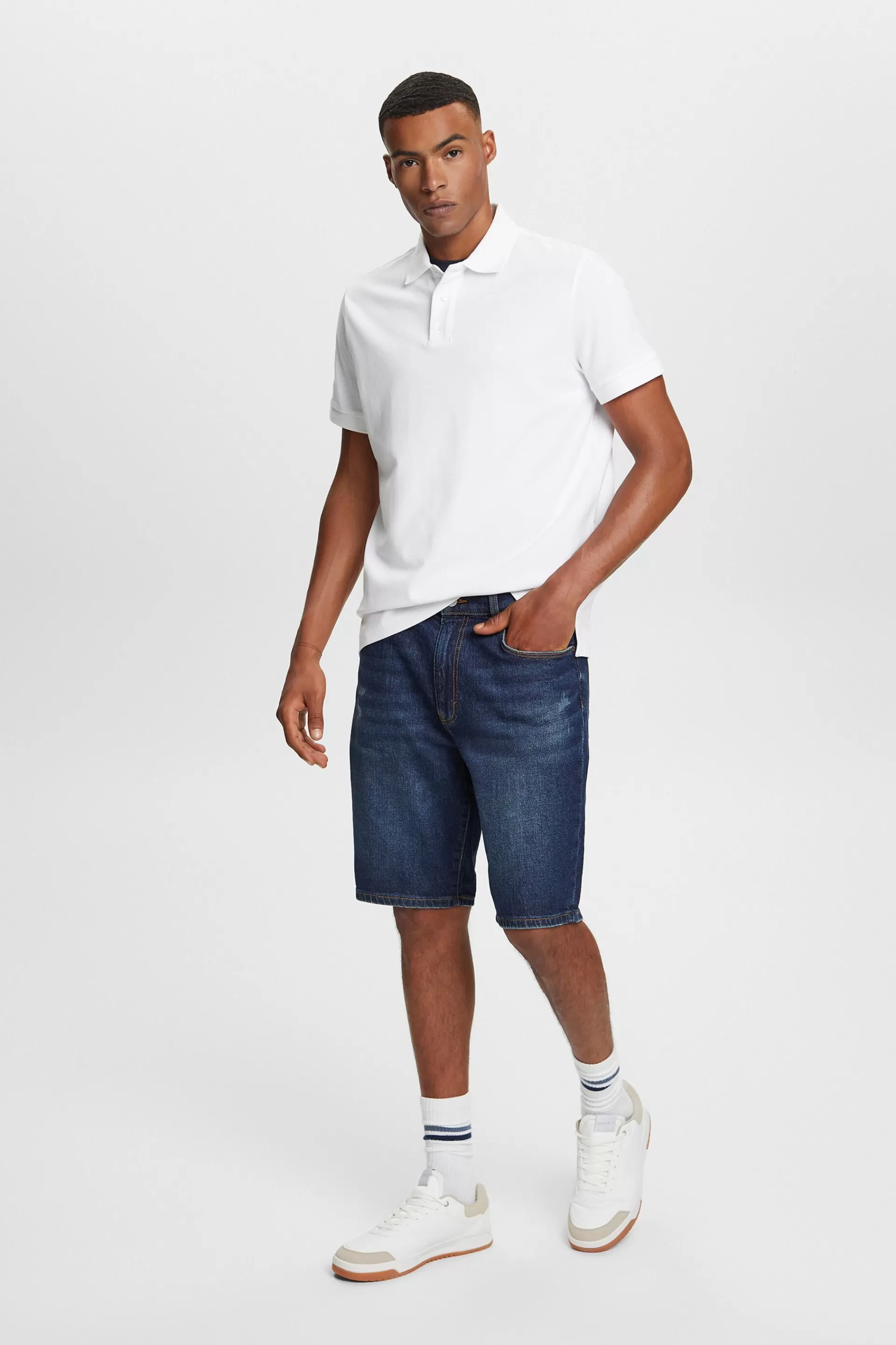 Charakteristisches Piqué-Poloshirt-ESPRIT Shop