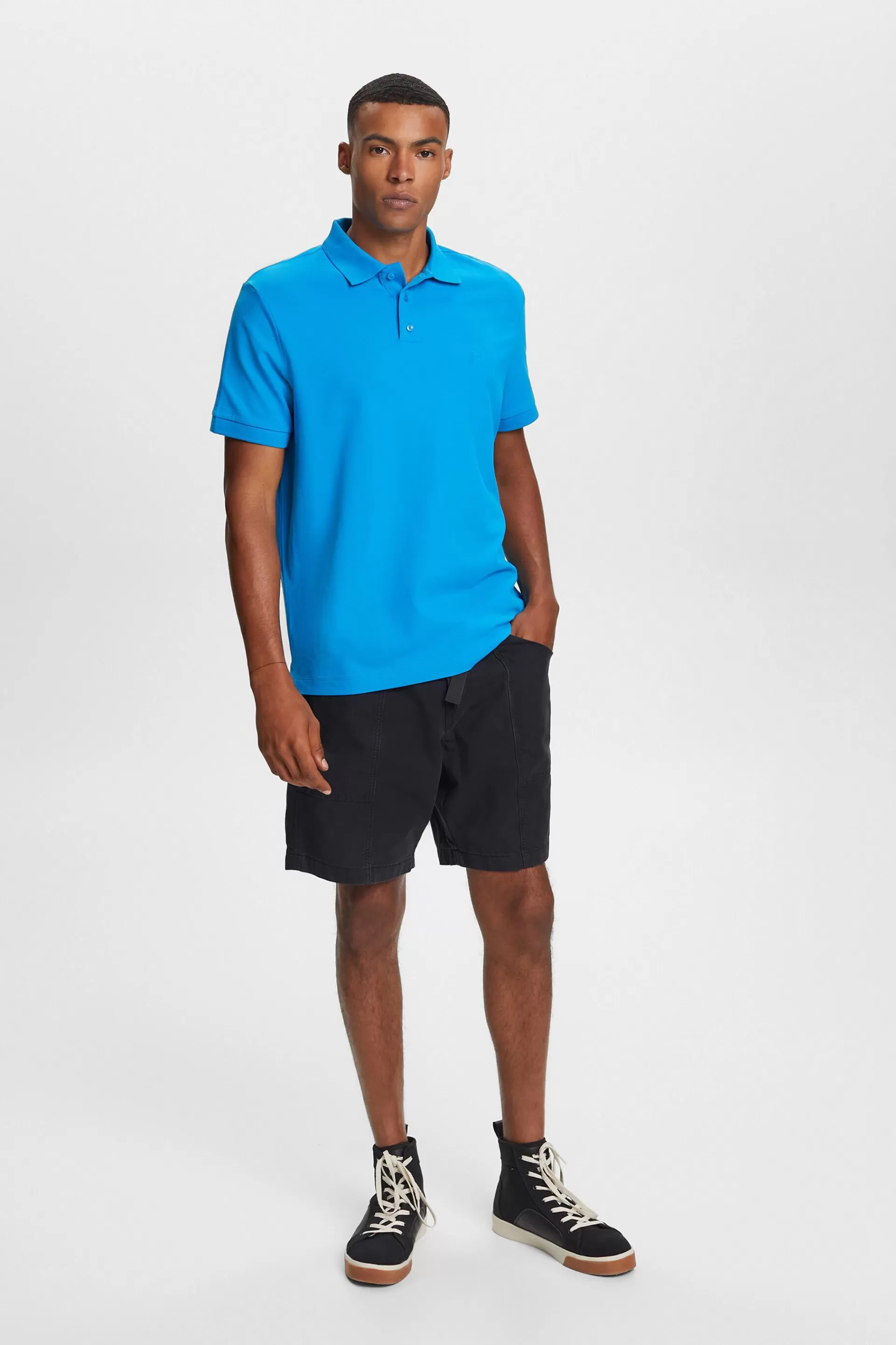 Charakteristisches Piqué-Poloshirt-ESPRIT Fashion