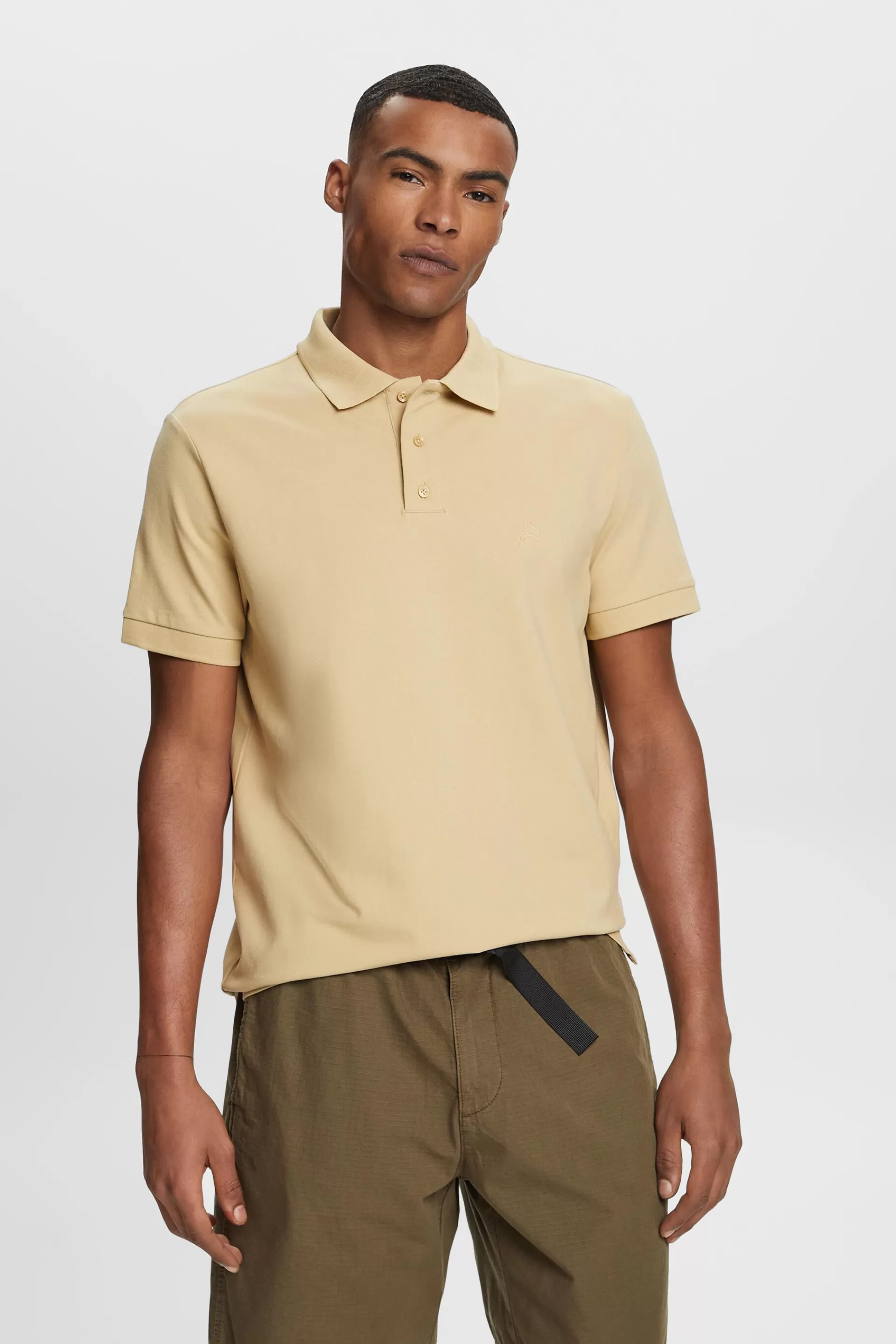 Charakteristisches Piqué-Poloshirt-ESPRIT Flash Sale