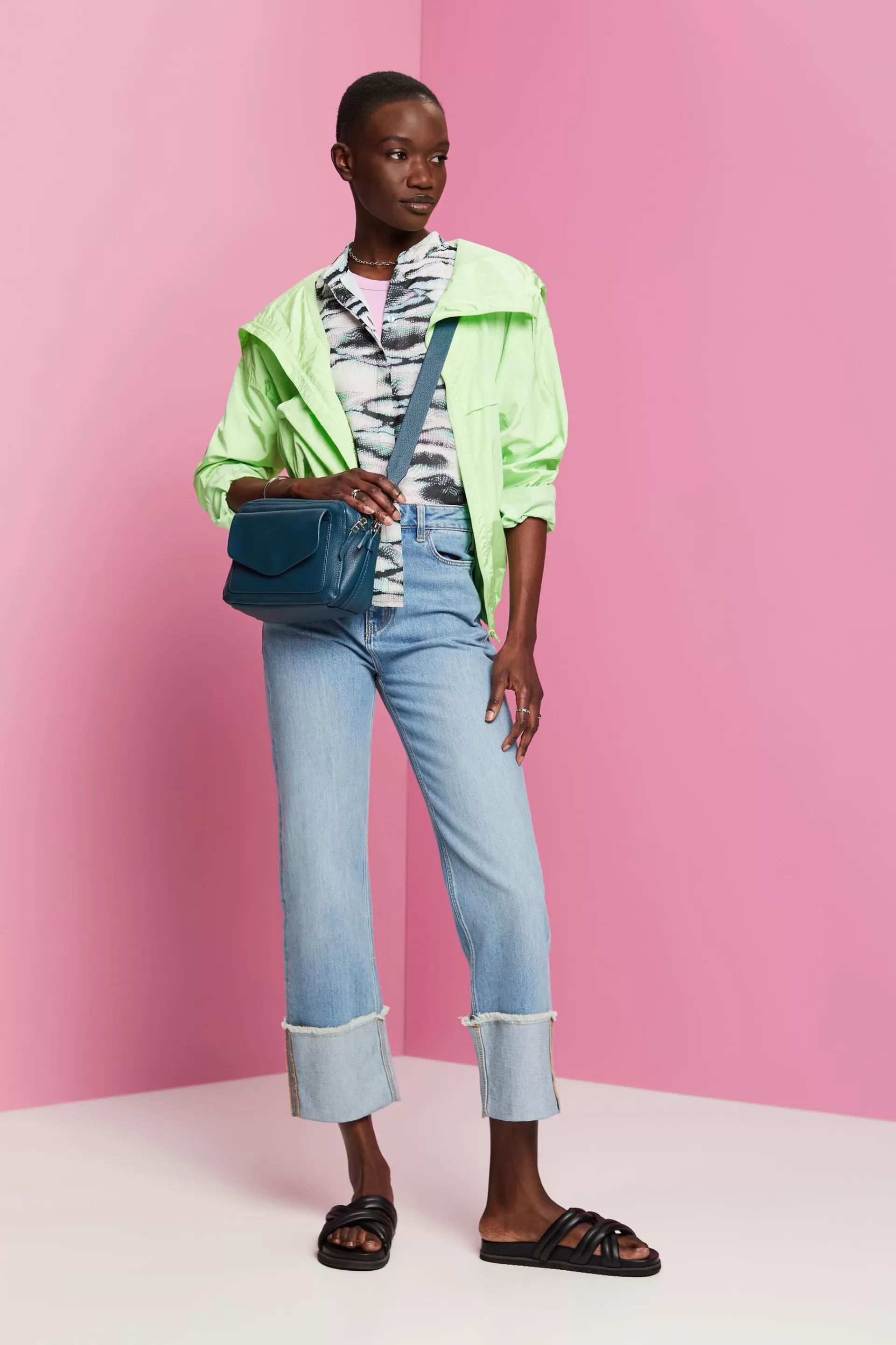 Chiffonbluse mit Muster-ESPRIT Store