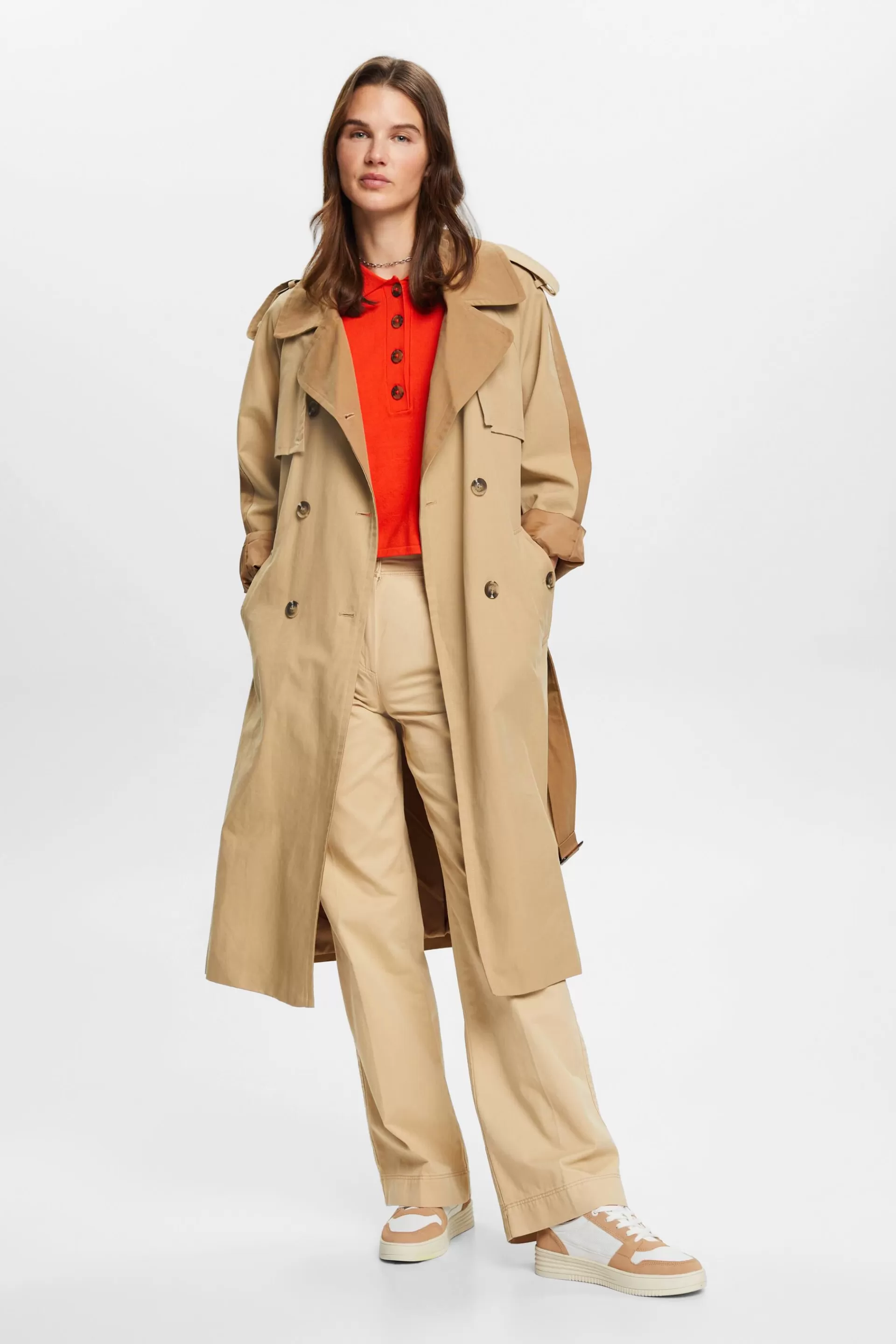Chino mit weitem Bein-ESPRIT Sale