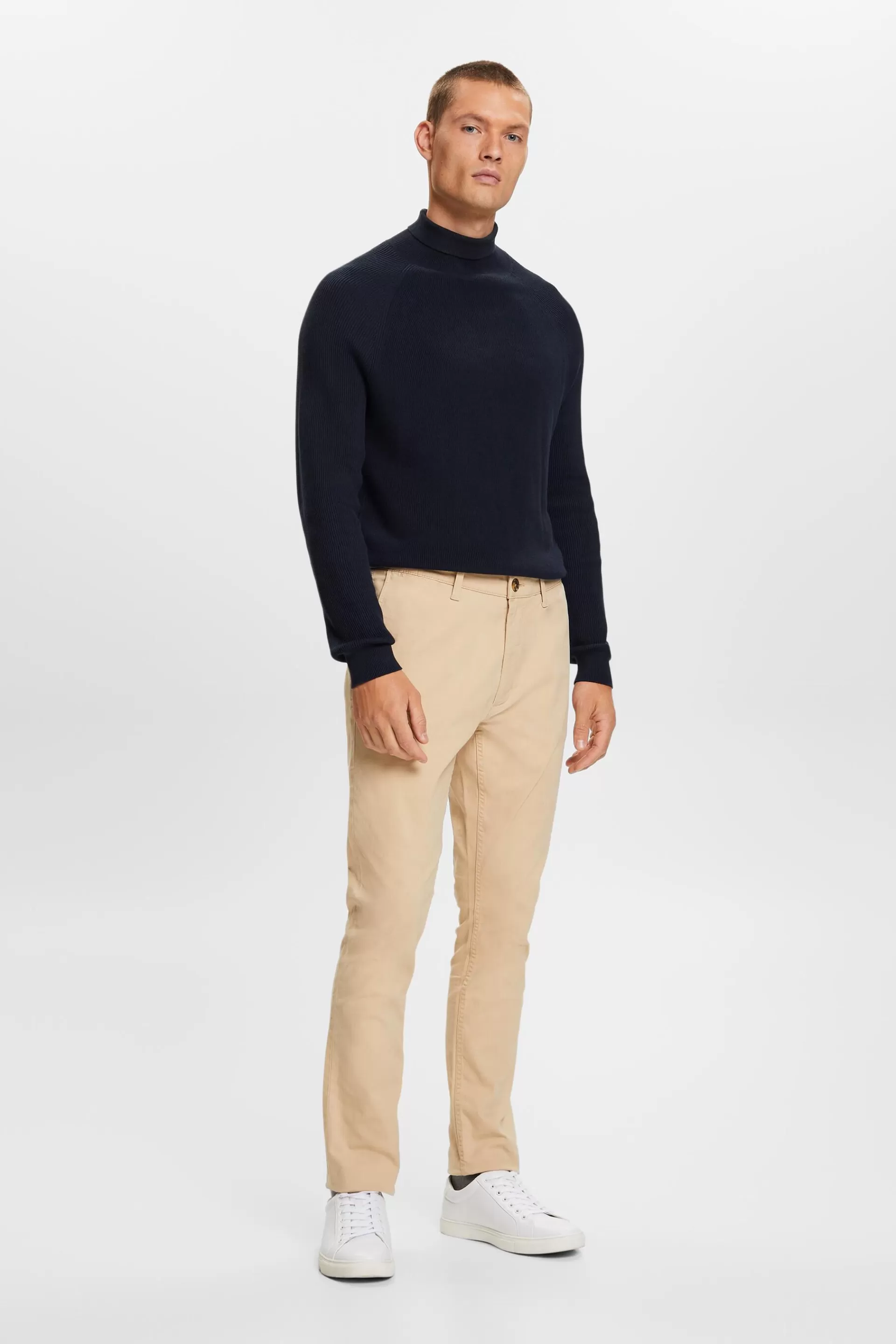 Chinohose aus Baumwollstretch-ESPRIT Sale